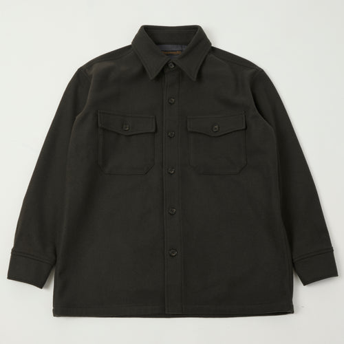 FULLCOUNT 4088S Heavy Wool CPO Shirt - Black