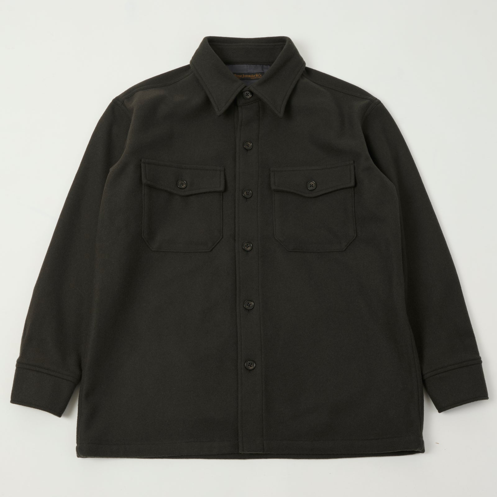 Full Count 4088S Heavy Wool CPO Shirt - Black | SON OF A STAG