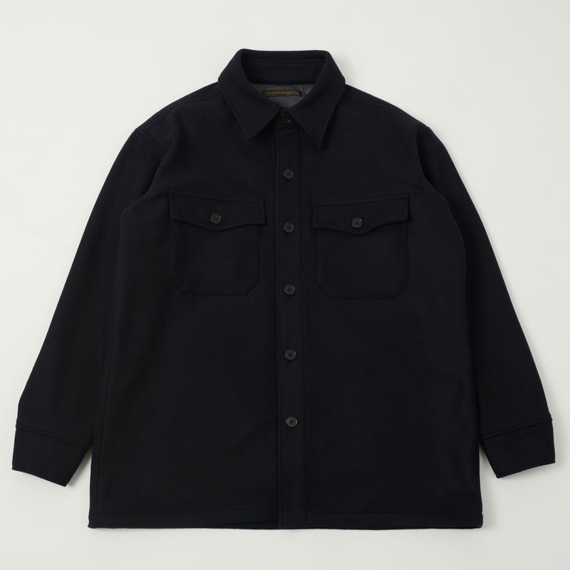 Full Count 4088 Heavy Wool CPO Shirt - Navy