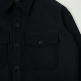 Full Count 4088 Heavy Wool CPO Shirt - Navy