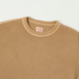 Full Count 5964SP Heavyweight Waffle LS Tee - Beige