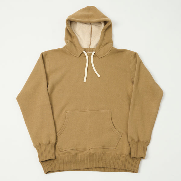 Full Count 3745SP Cotton Fleece Hoodie - Beige