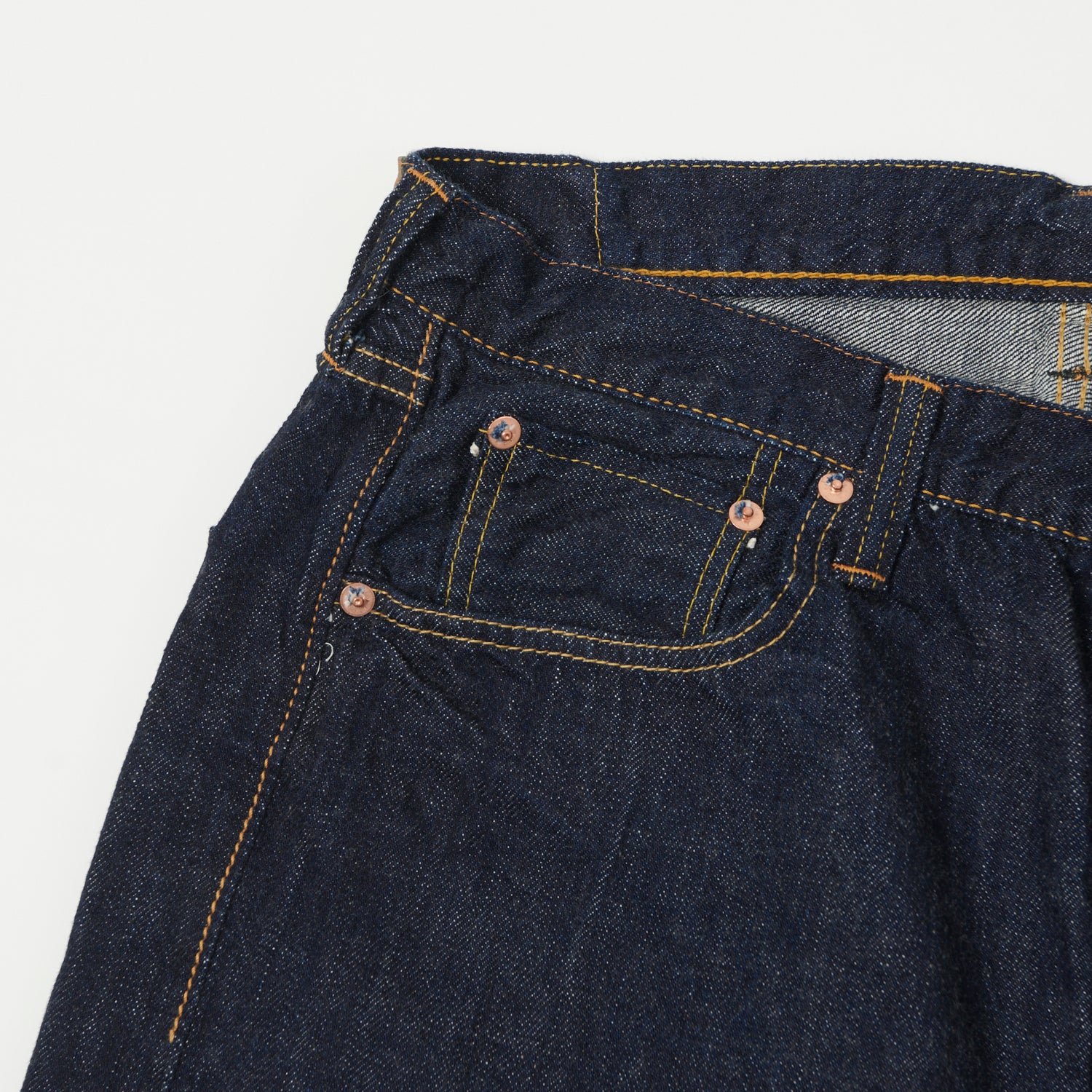 FULLCOUNT 0105SS 'Super Smooth' 11.5oz Wide Straight Jean - One Wash