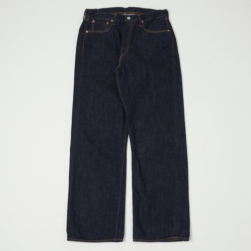 FULLCOUNT 0105SS 'Super Smooth' 11.5oz Wide Straight Jean - One Wash