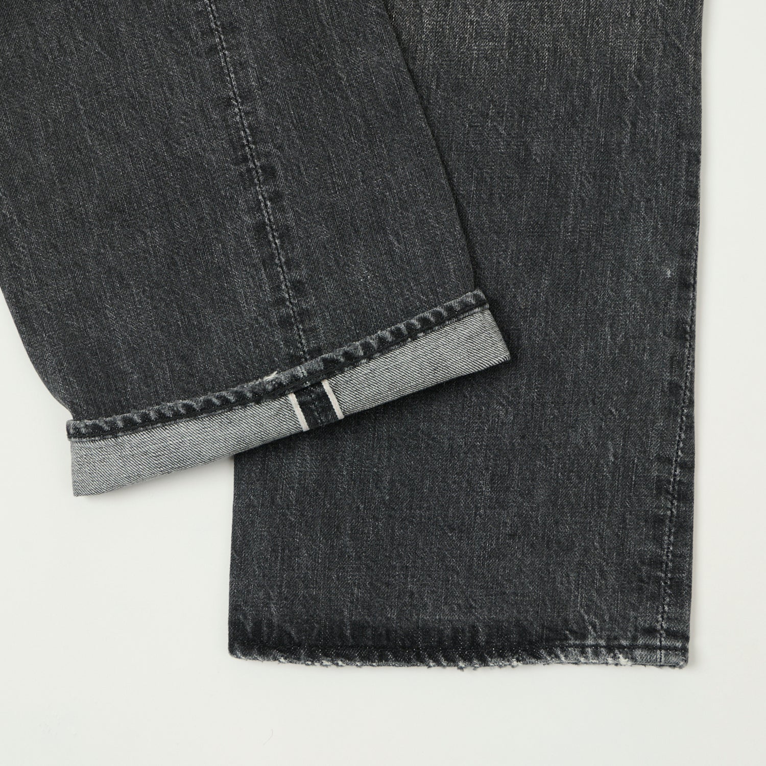 FULLCOUNT 0105 13.7oz Wide Straight Jean - Black 'Dartford' Wash