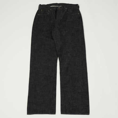 FULLCOUNT 0105 13.7oz Wide Straight Jean - Black One Wash