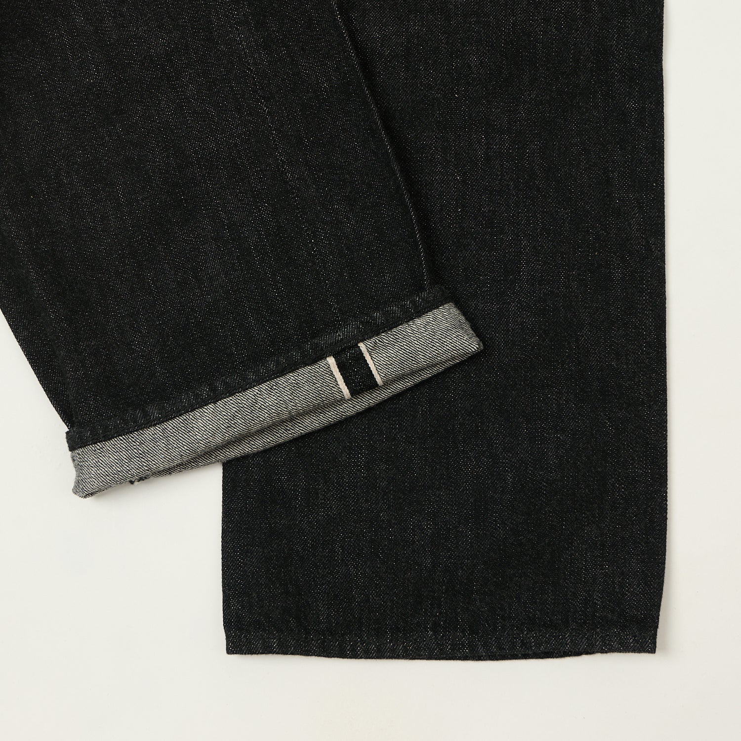 FULLCOUNT 0105SS 'Super Smooth' 11.5oz Wide Straight Jean - Black One Wash