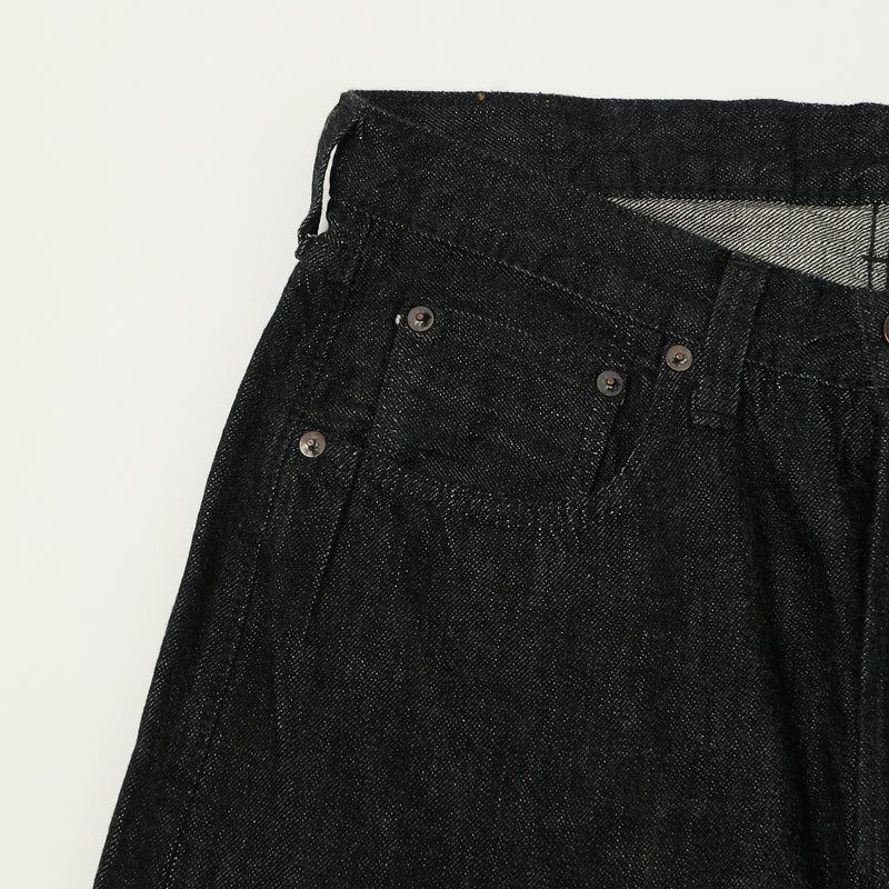 Full Count 0105SS 'Super Smooth' 11.5oz Wide Straight Jean - Black One Wash