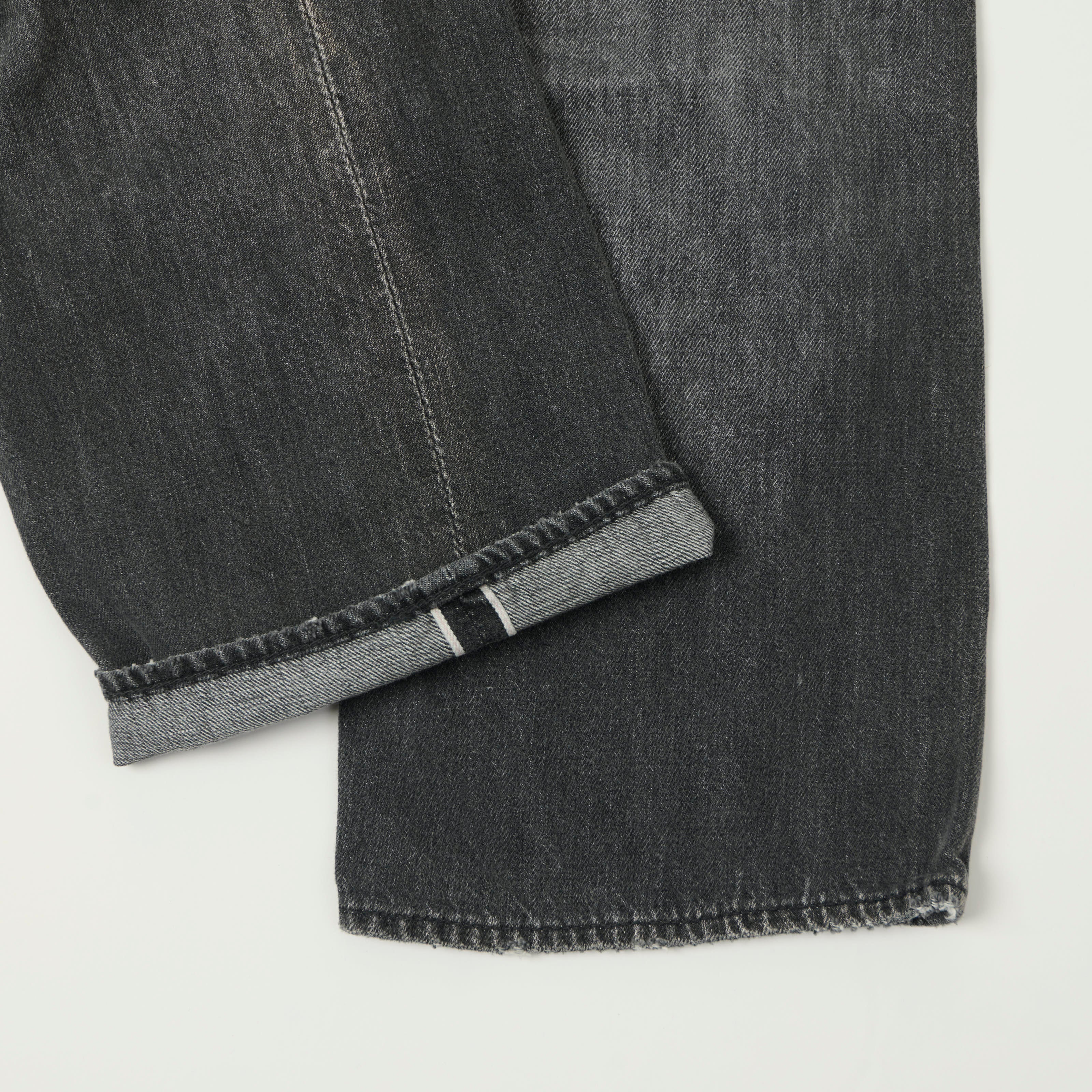 FULLCOUNT 0105SS 'Super Smooth' 11.5oz Wide Straight Jean - Black 'Dartford' Wash