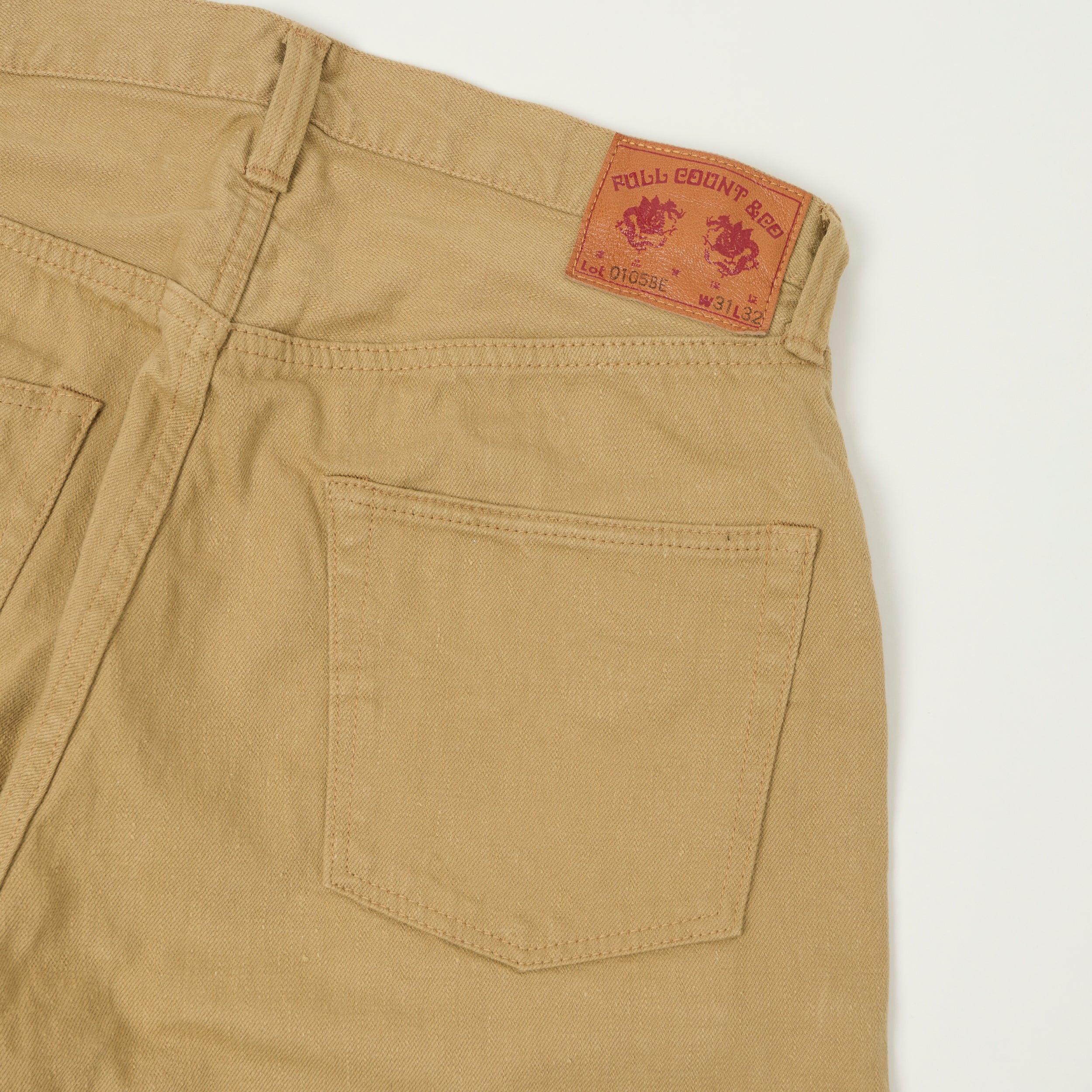 FULLCOUNT 0105 12oz Wide Straight Jean - Beige – SON OF A STAG