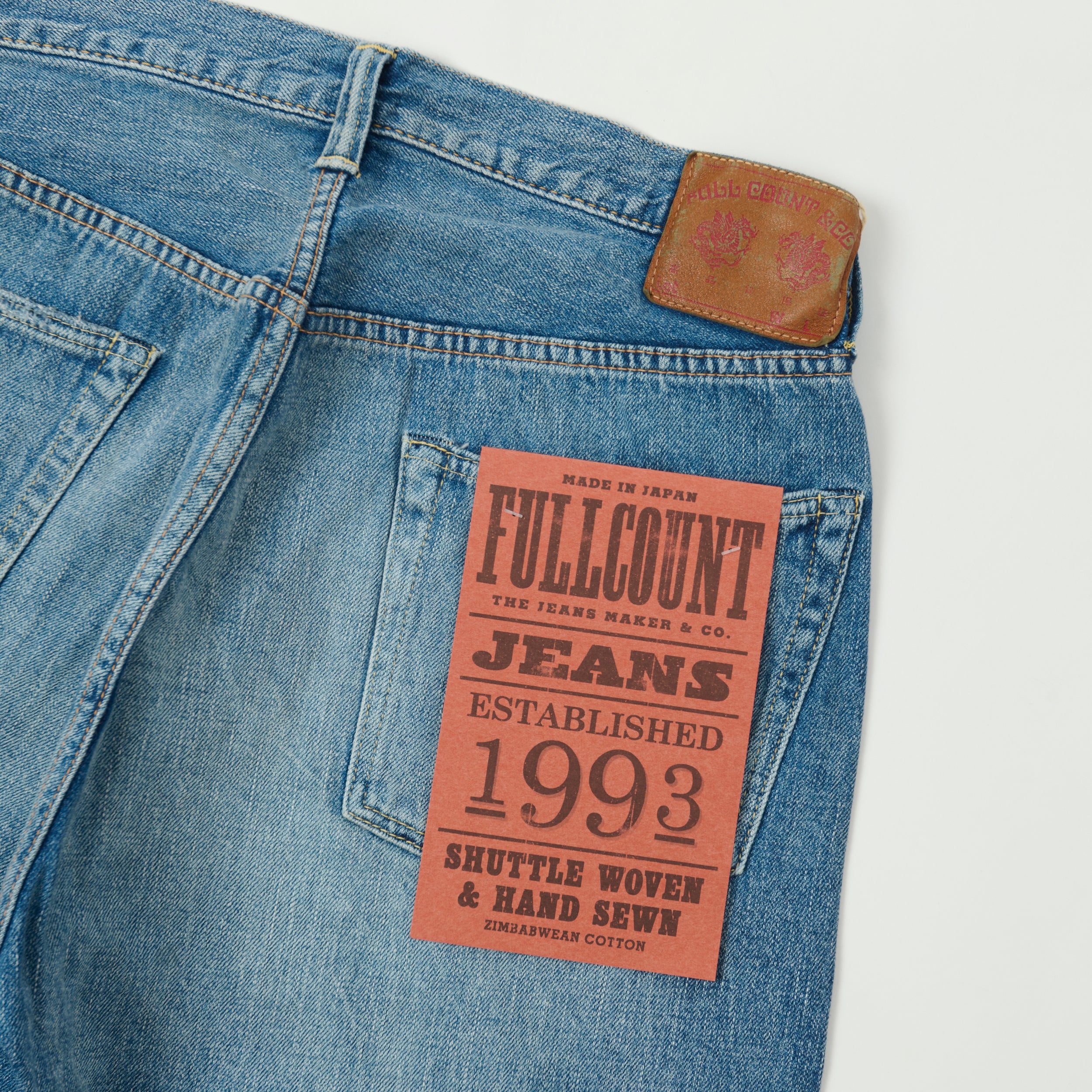 FULLCOUNT 1101SS 'Super Smooth' 11.5oz Loose Straight Jean - 'Dartford' Wash