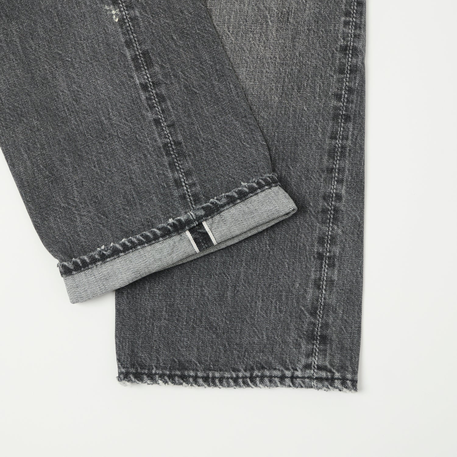FULLCOUNT 1101 13.7oz Loose Straight Jean - Black 'Splatter Dartford' Wash