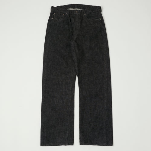 FULLCOUNT 1101 13.7oz Loose Straight Jean - Black One Wash