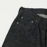 Full Count 1101BK 13.7oz Regular Straight Jean - Black One Wash