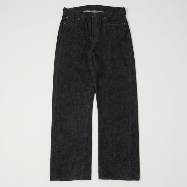 FULLCOUNT 1101 13.7oz Loose Straight Jean - Black One Wash – SON