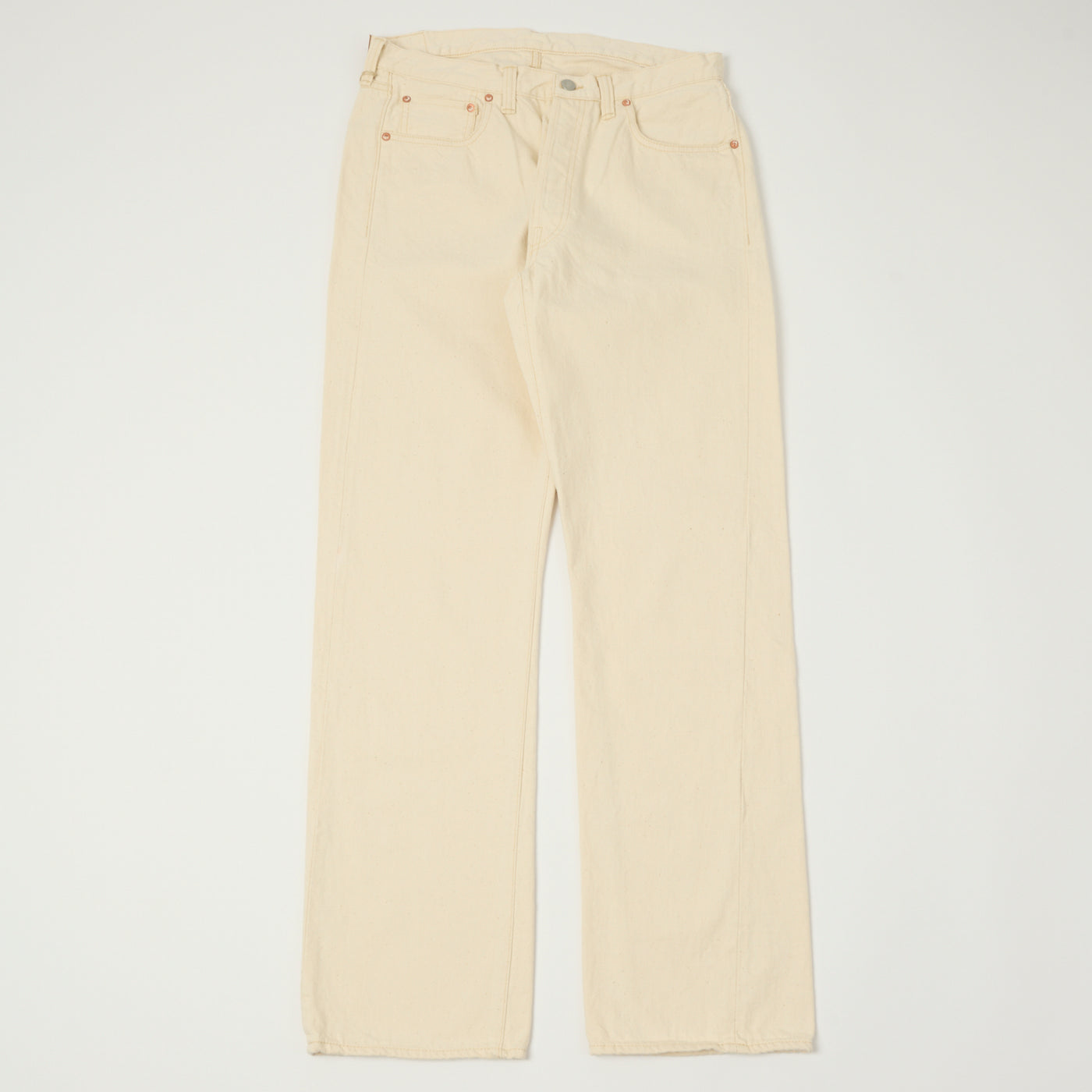 FULLCOUNT 1101 13.7oz Loose Straight Jean - Ecru One Wash