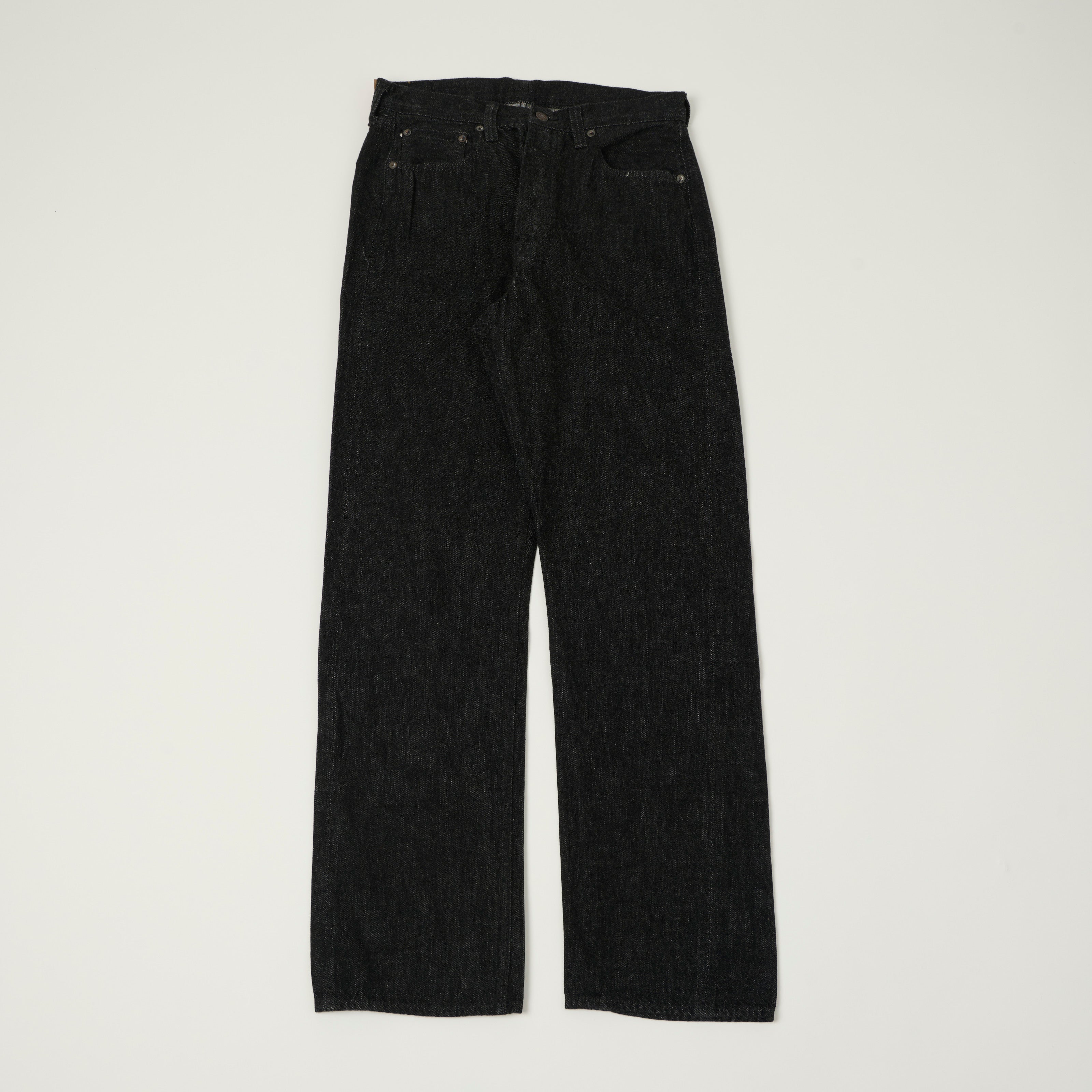 FULLCOUNT 1101SS 'Super Smooth' 11.5oz Loose Straight Jean - Black One Wash