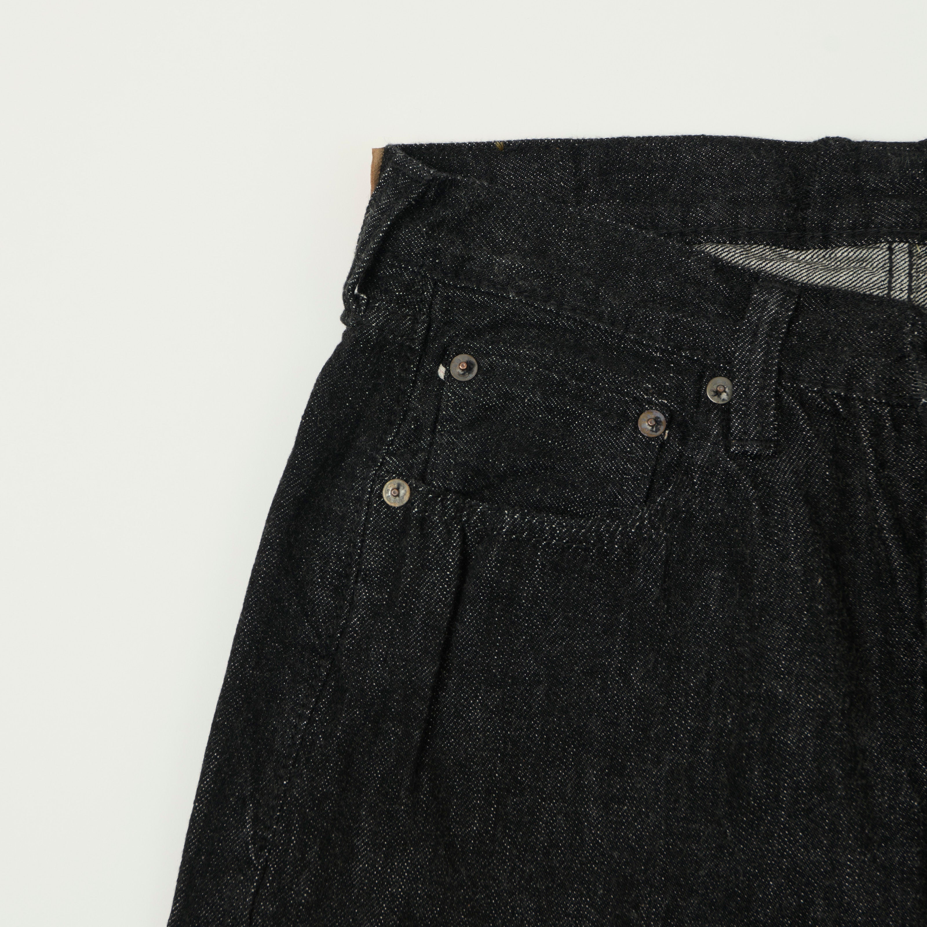 FULLCOUNT 1101SS 'Super Smooth' 11.5oz Loose Straight Jean - Black One Wash