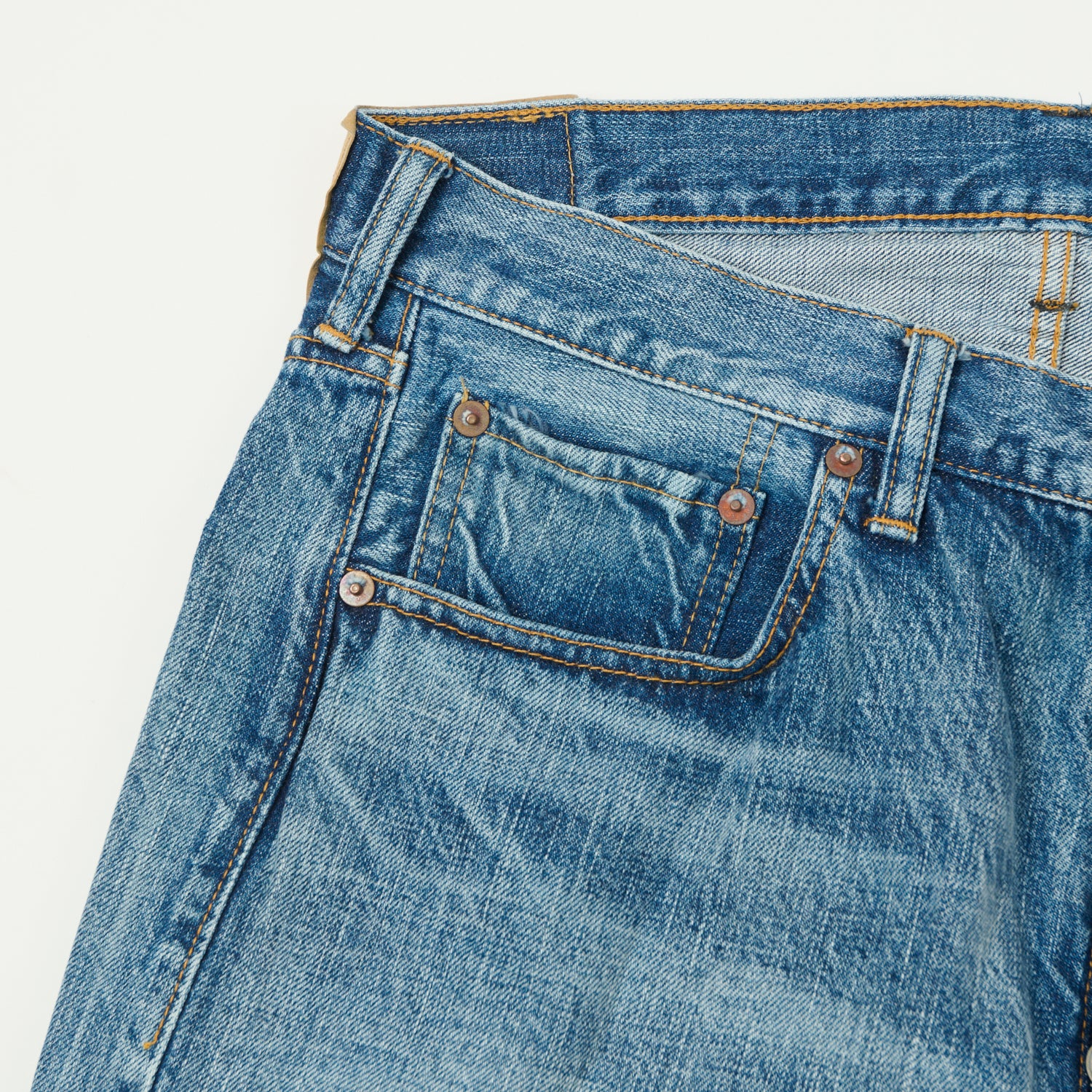 FULLCOUNT 1102 13.7oz Regular Straight Jean - 'Eastbourne' Wash