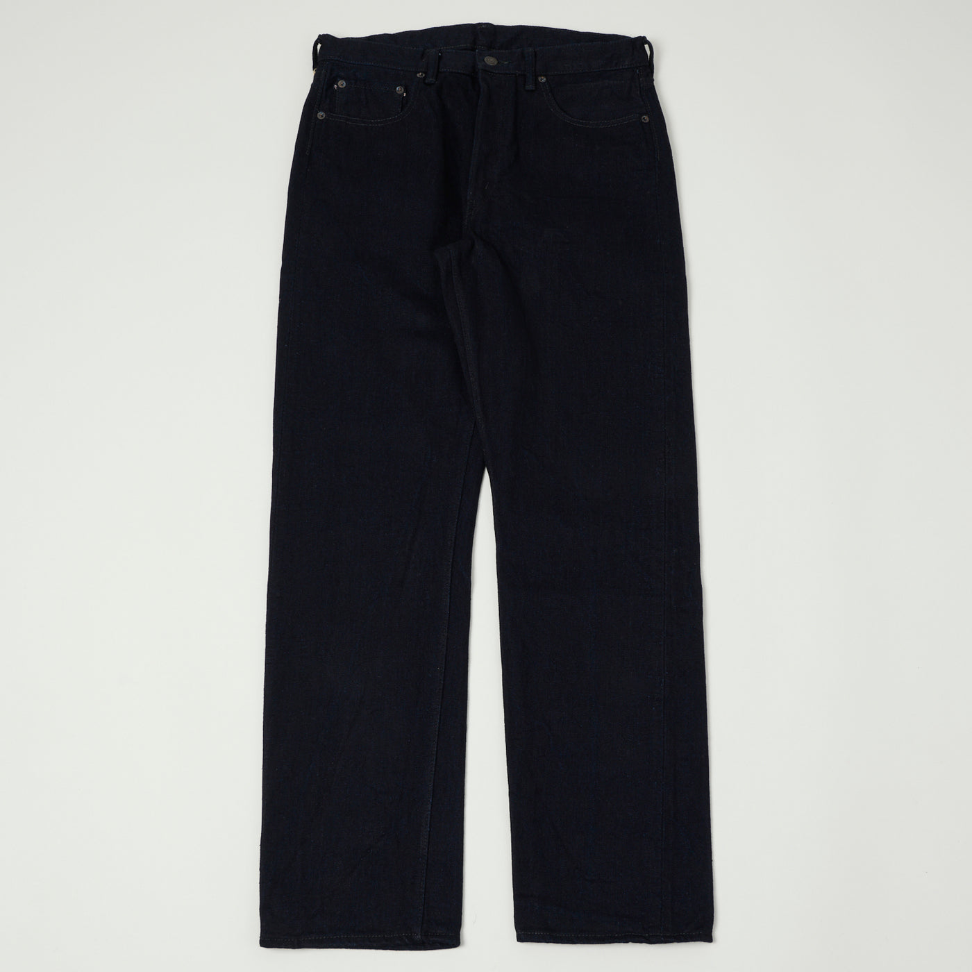 FULLCOUNT 1103 15.5oz 'Super Rough' Regular Straight Jean - Indigo/Black One Wash