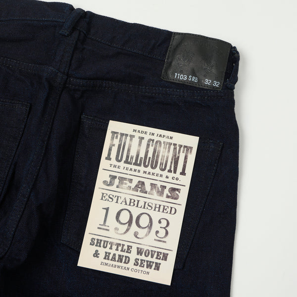 Full Count 1103SRB 15.5oz 'Super Rough' One Wash Jean - Indigo/Black