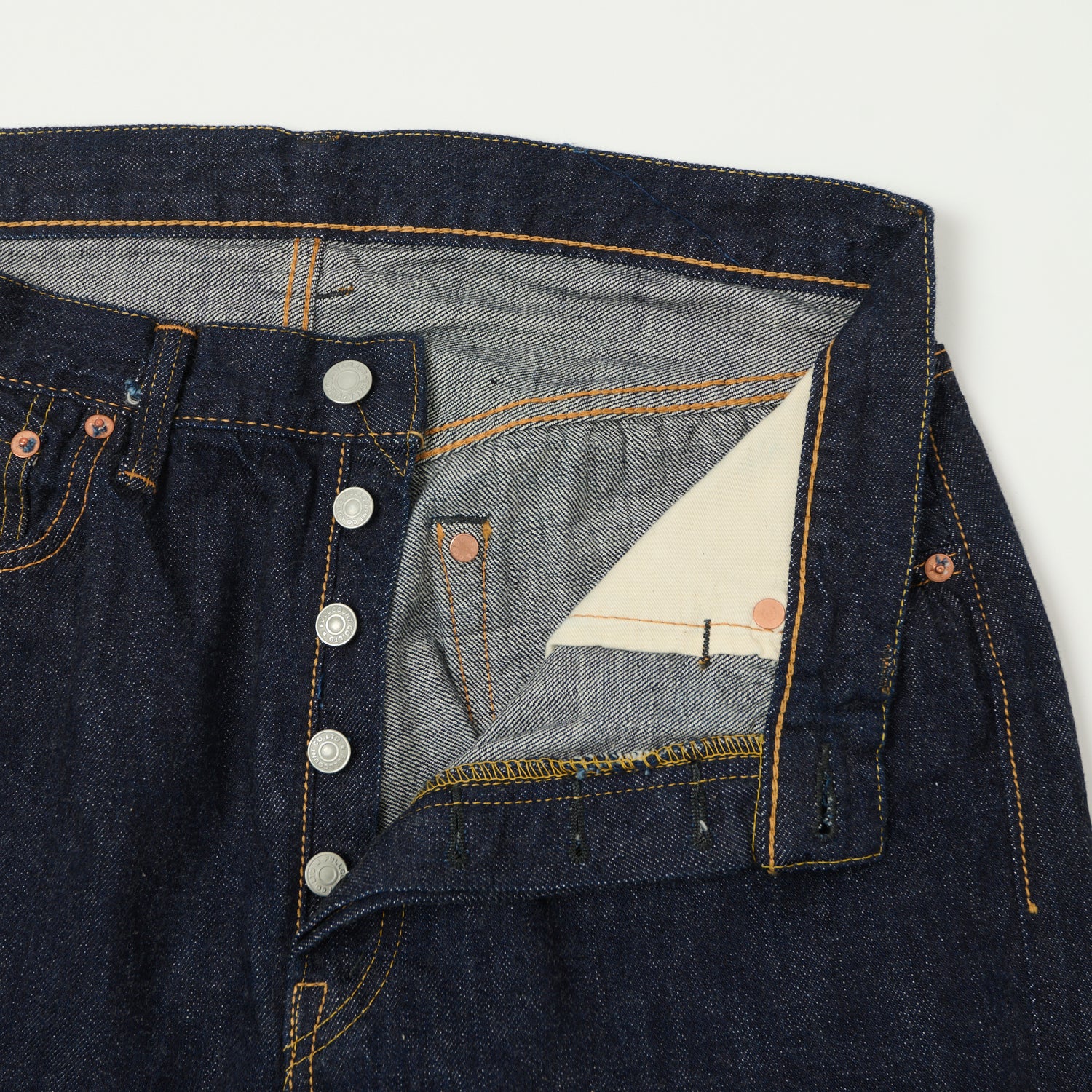 FULLCOUNT 1103SS 'Super Smooth' 11.5oz Clean Straight Jean - One Wash