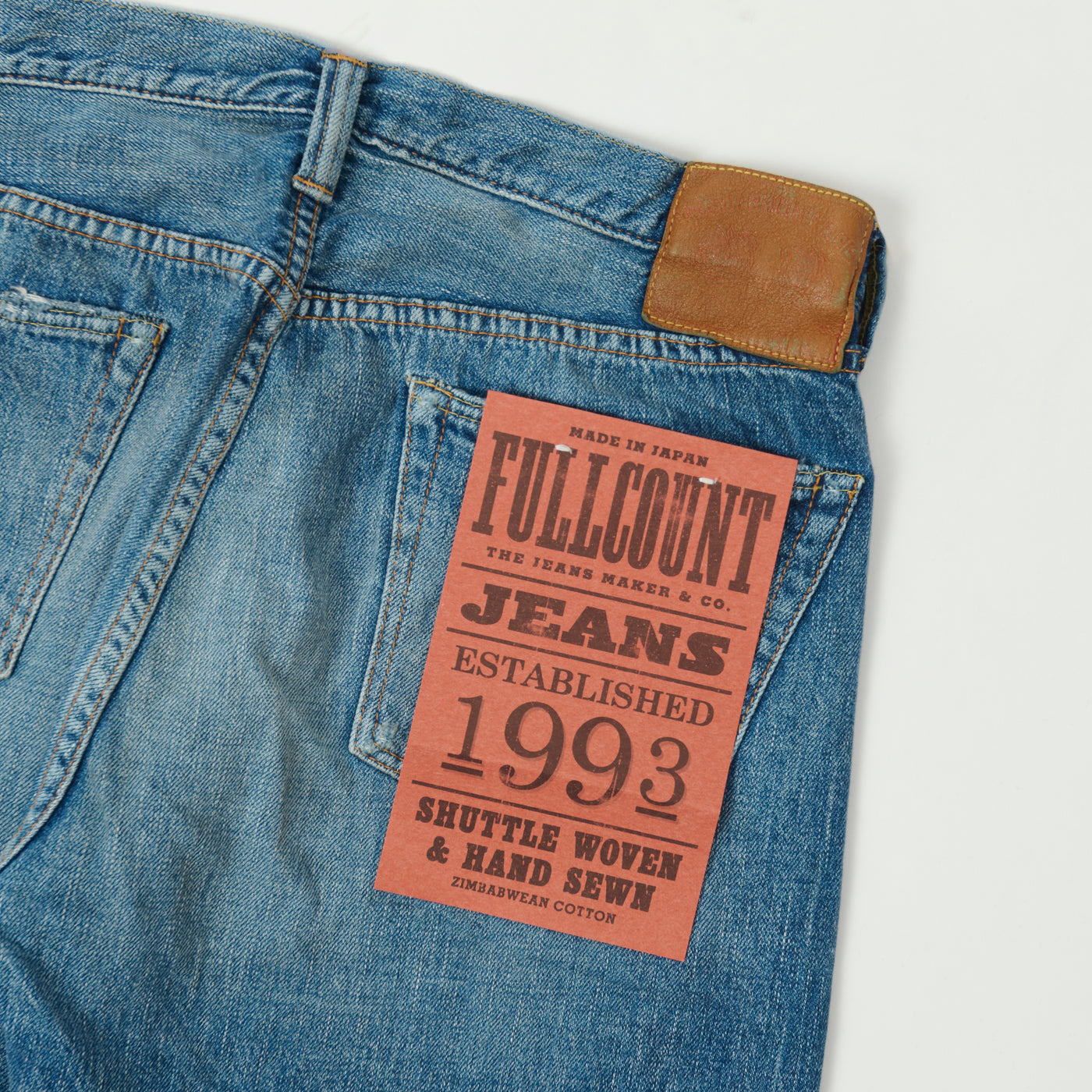 FULLCOUNT 1108SS 'Super Smooth' 11.5oz Regular Straight Jean - 'Dartford' Wash