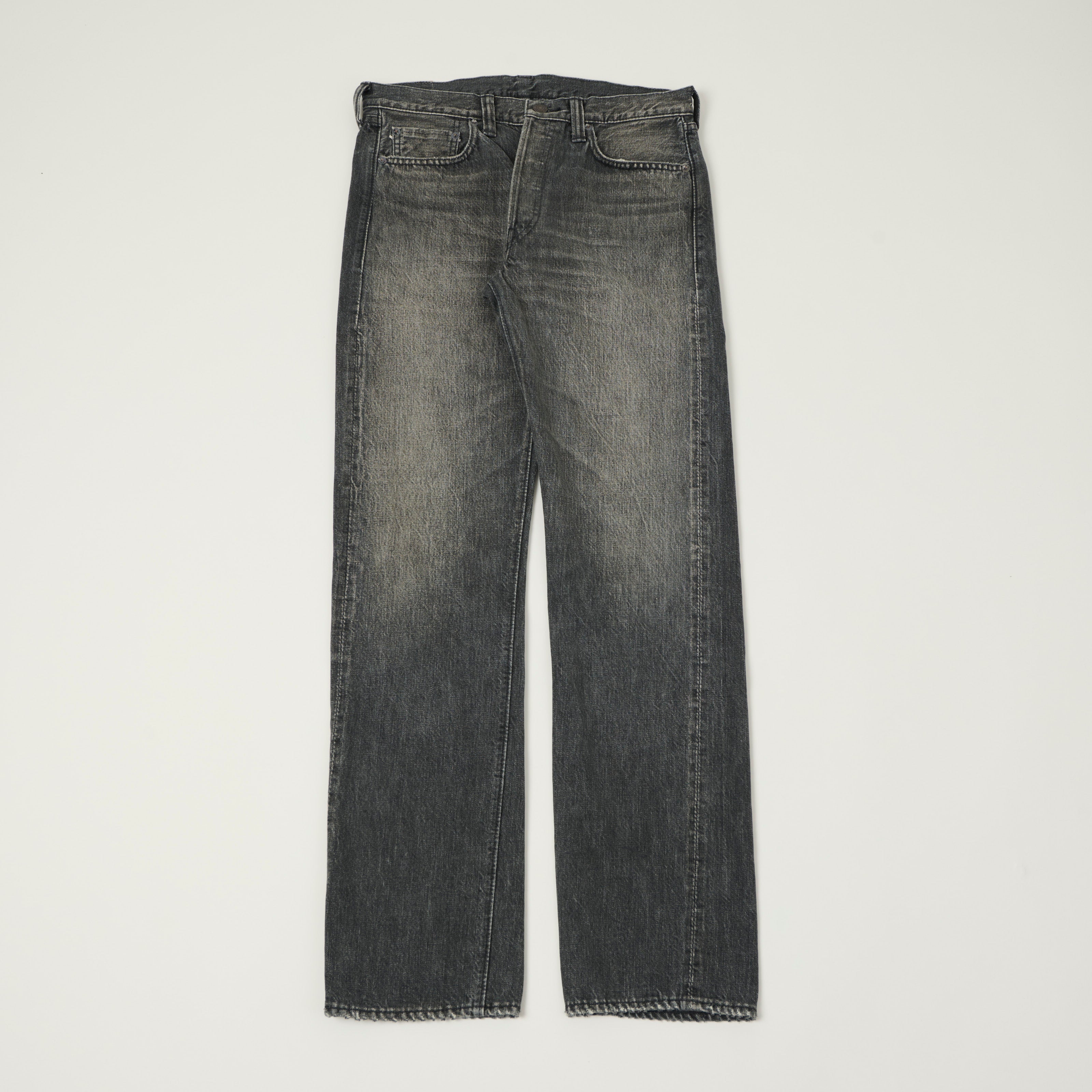FULLCOUNT 1108 13.7oz Regular Straight Jean - Black 'Dartford' Wash