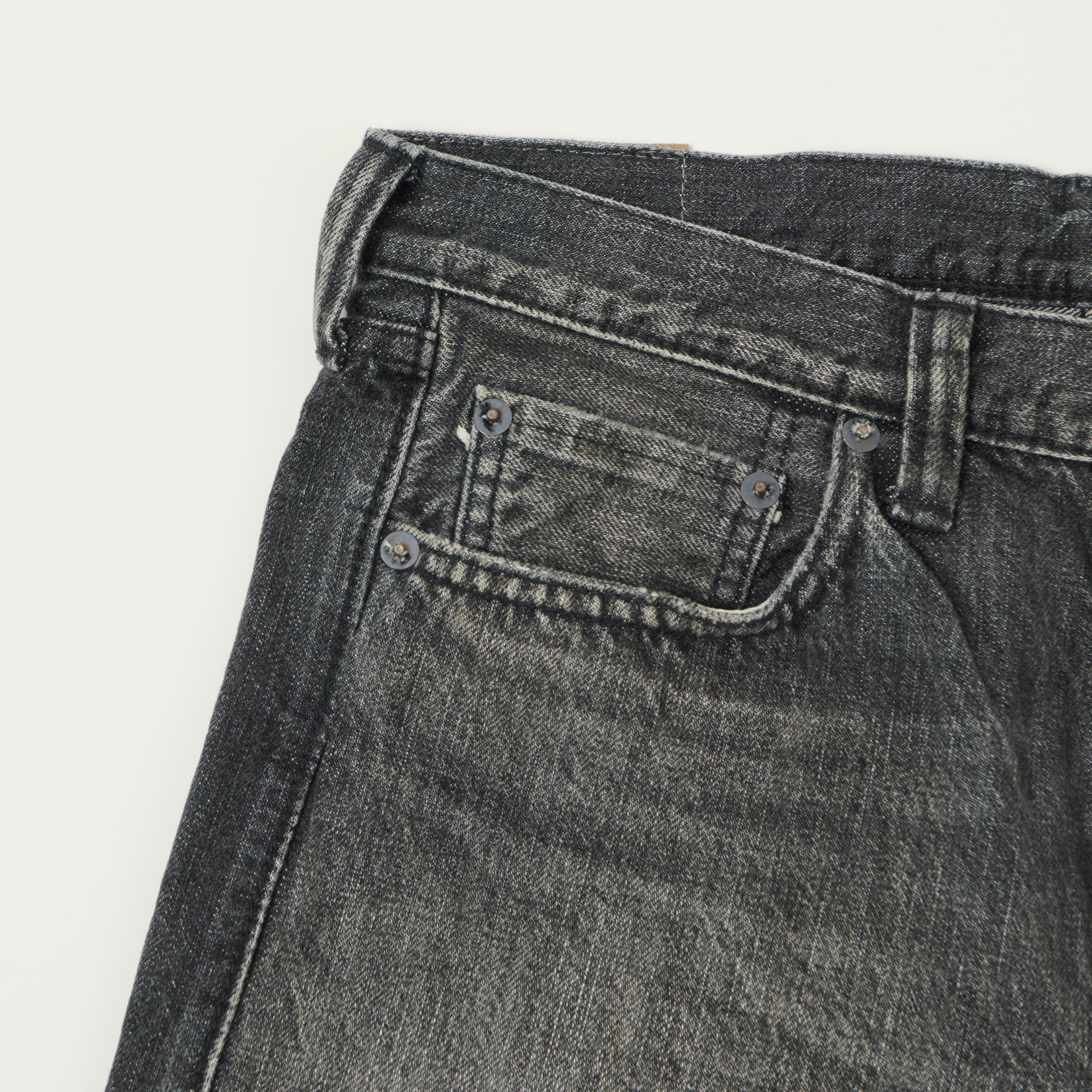 FULLCOUNT 1108 13.7oz Regular Straight Jean - Black 'Dartford' Wash