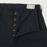 Full Count 1119-3 Old Japanese Twill US Navy Trouser - Black