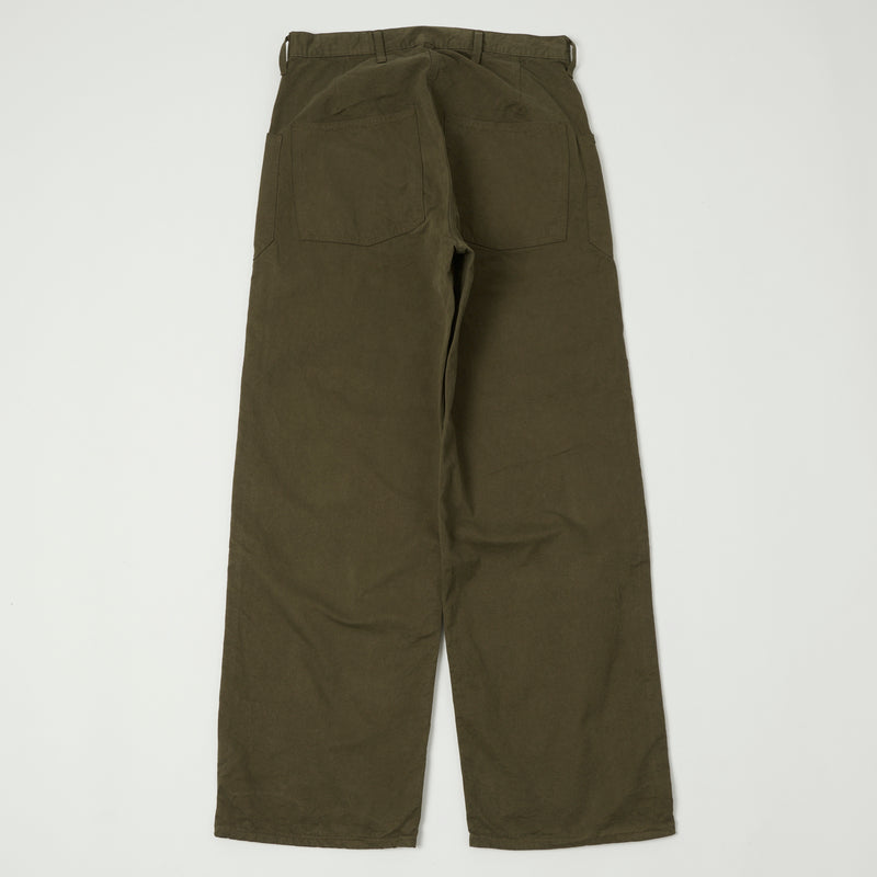 Full Count 1119-3 Old Japanese Twill US Navy Trouser - Olive Drab