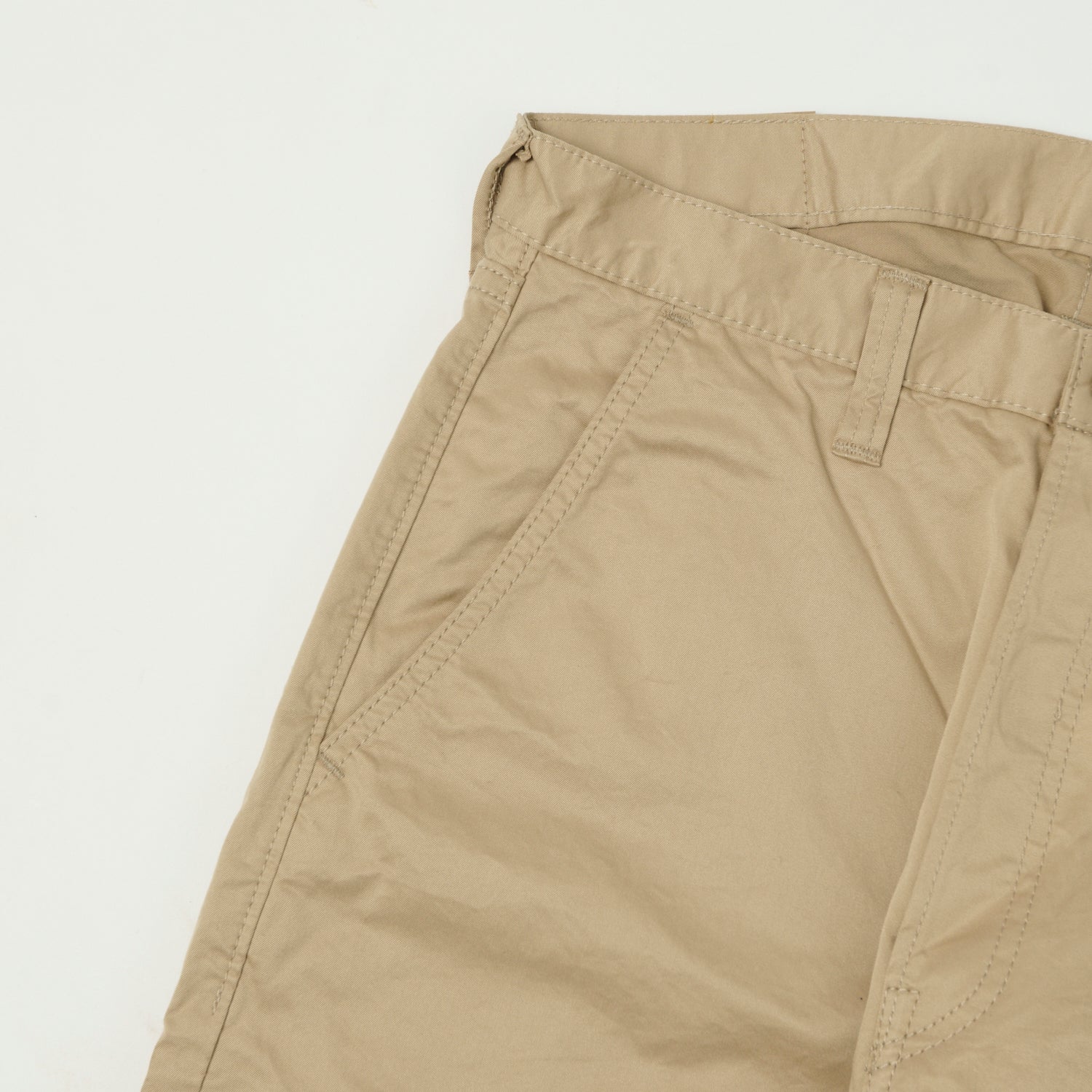 FULLCOUNT 1121 Burberry Twill 'Duke II' Wide Straight Jean - Beige