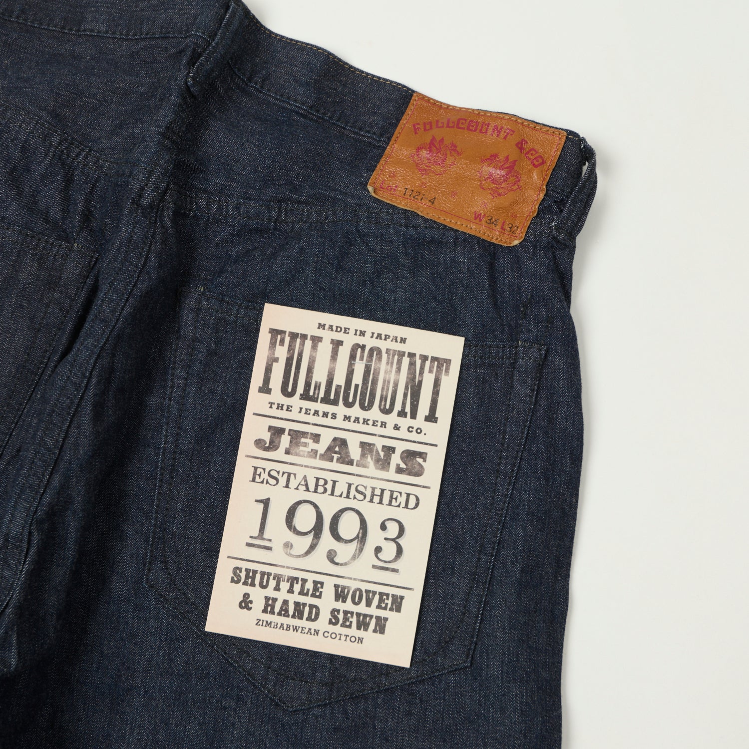 FULLCOUNT 1121 'Duke II' A.M.Co. Denim Wide Straight Jean - One Wash