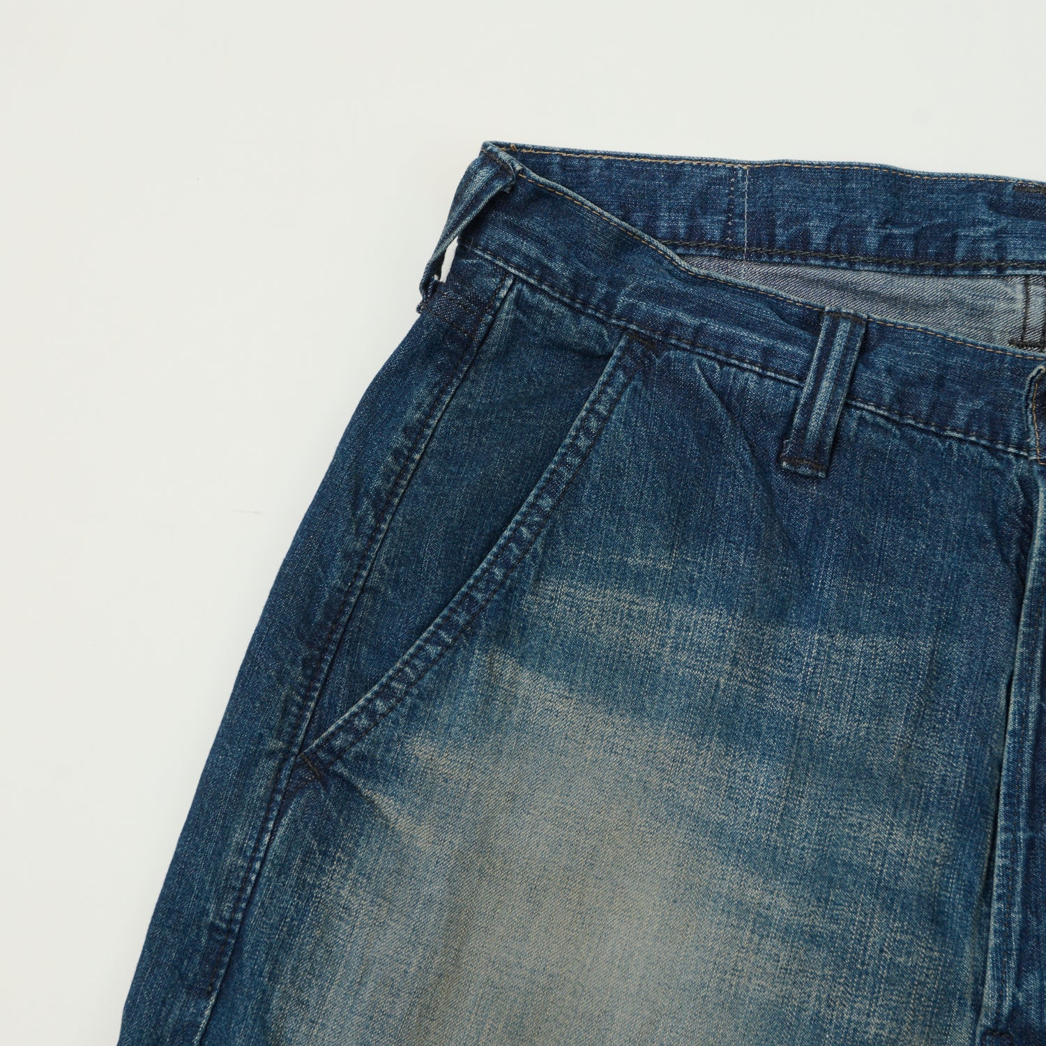 FULLCOUNT 1121 'Duke II' A.M.Co. Denim Wide Straight Jean - Heavy Wash