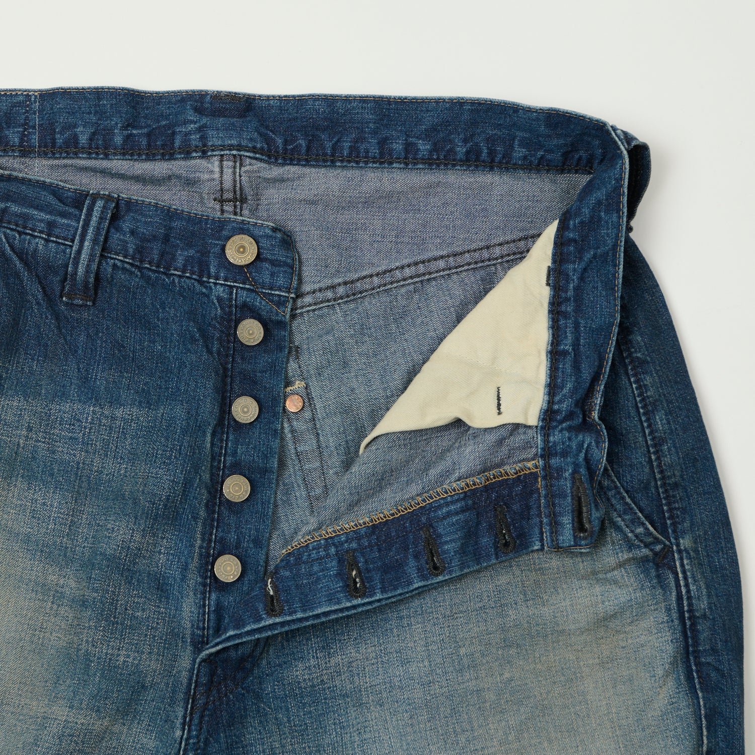 FULLCOUNT 1121 'Duke II' A.M.Co. Denim Wide Straight Jean - Heavy Wash