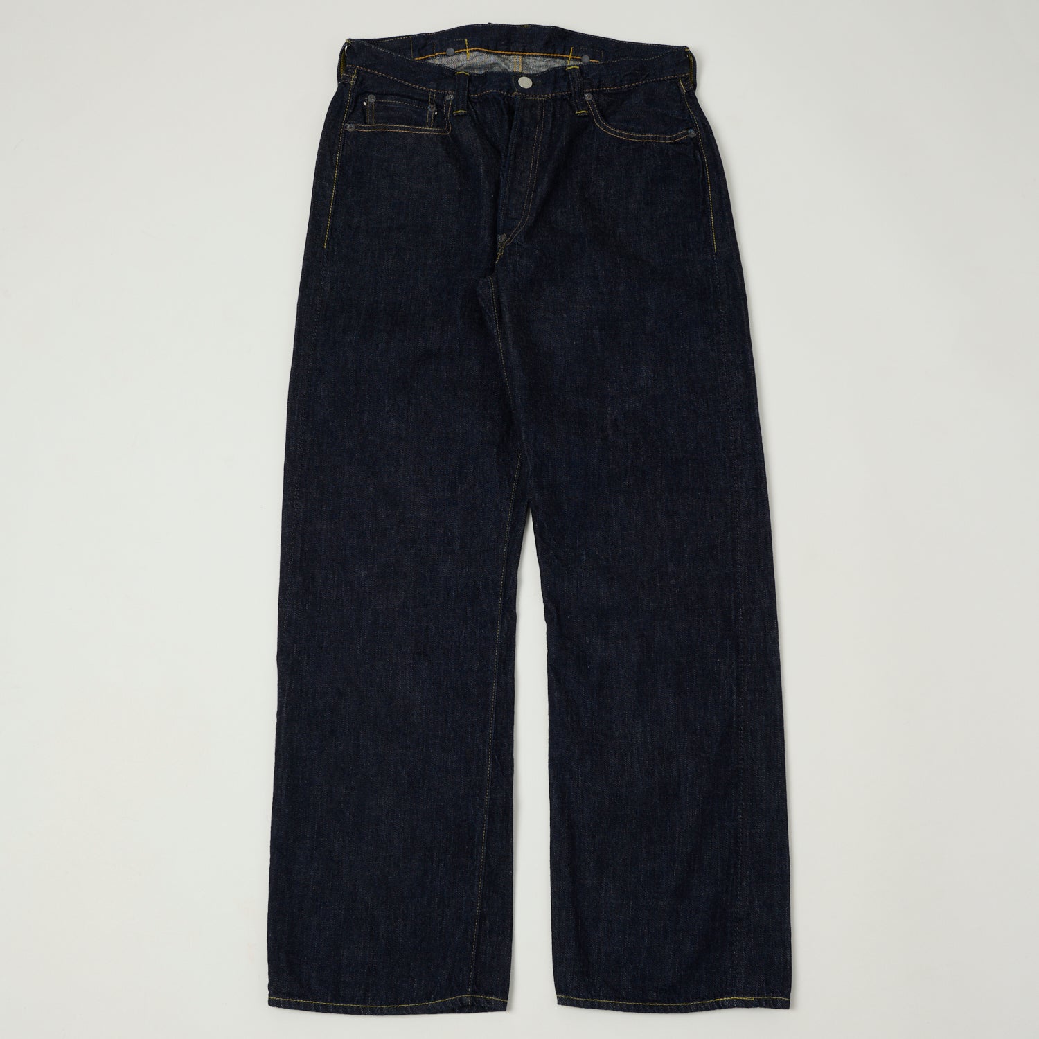 FULLCOUNT 1126 '1937 Model' 11.5oz Wide Straight Jeans - One Wash