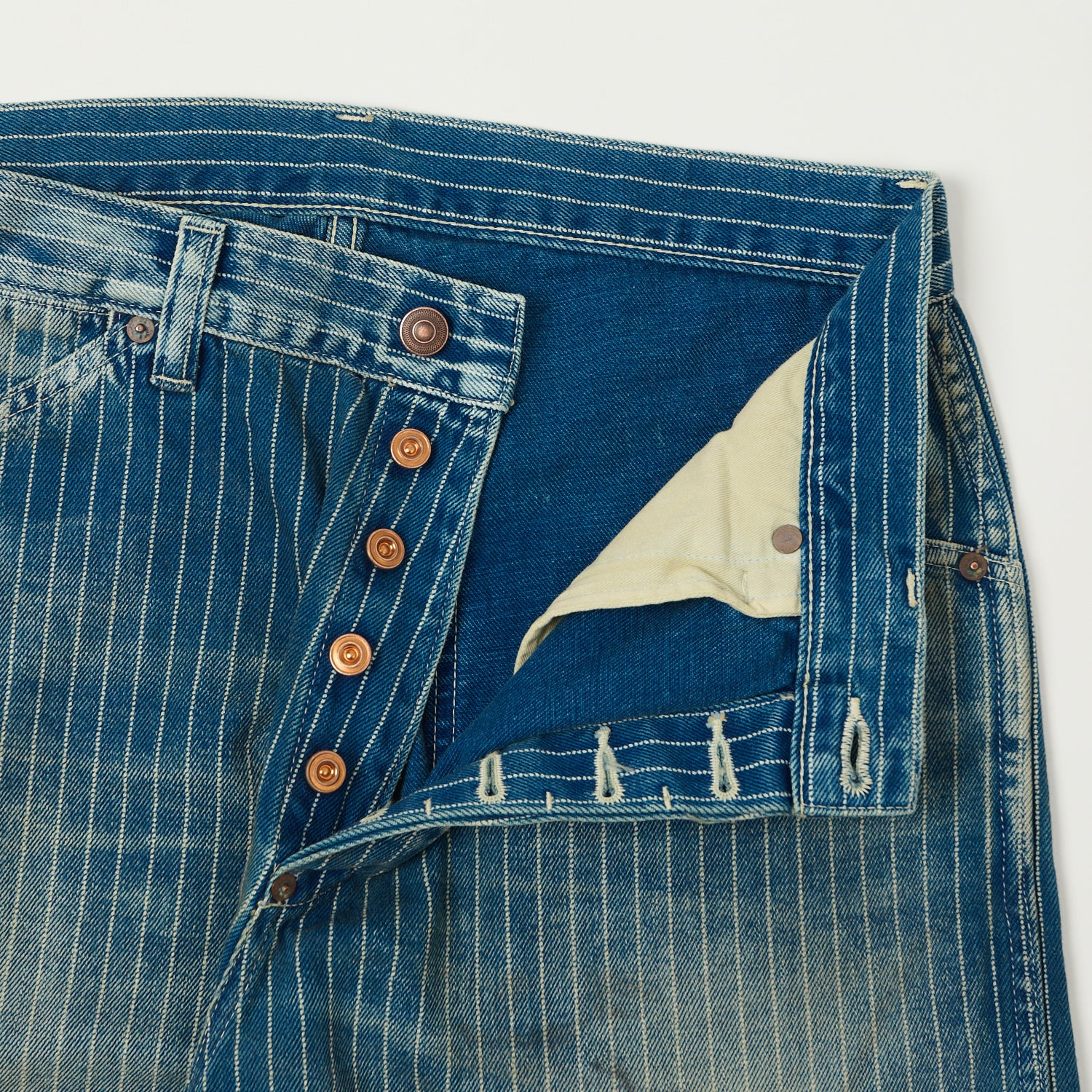 FULLCOUNT 1129 Indigo Wabash Work Pants - Heavy Wash