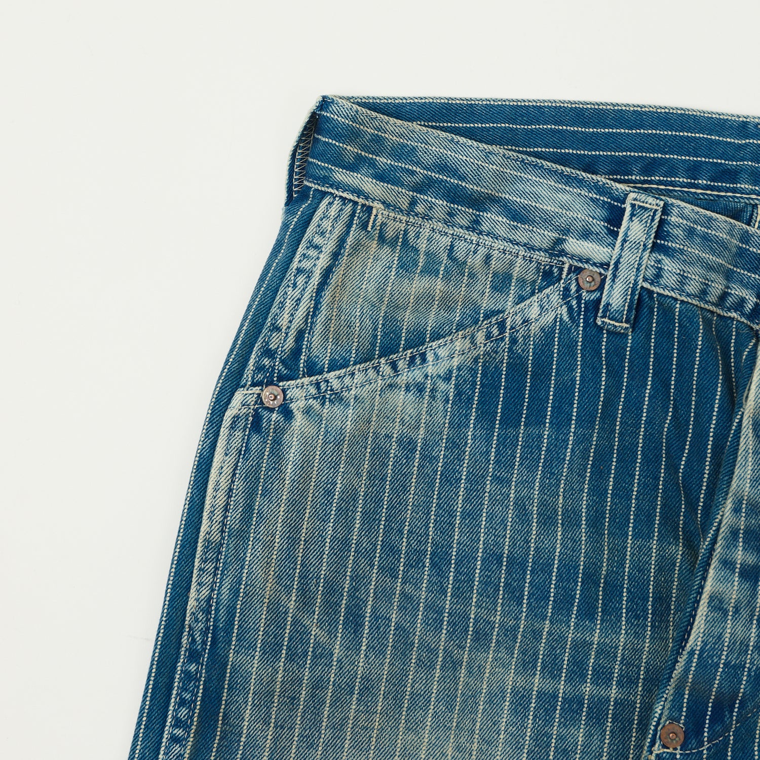 FULLCOUNT 1129 Indigo Wabash Work Pants - Heavy Wash