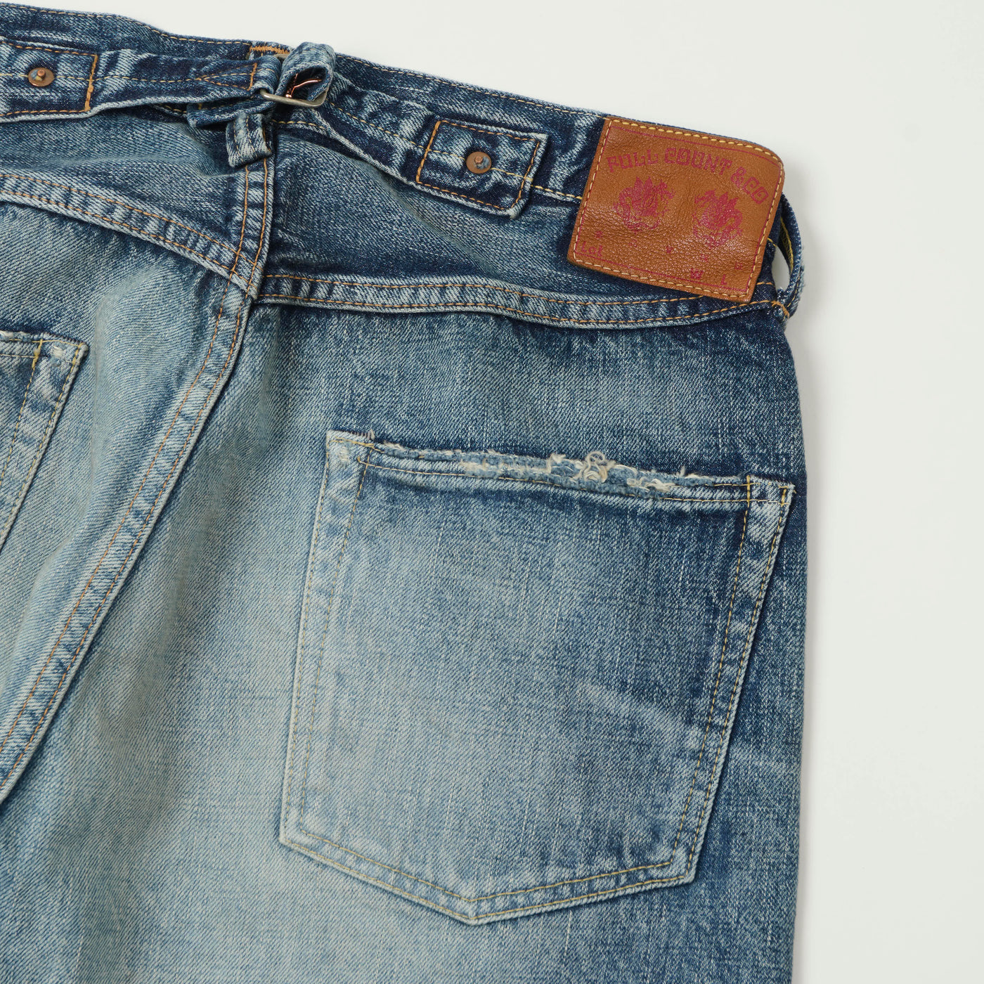 FULLCOUNT 1136 '1937 Model' 13.7oz Wide Straight Jean - 'Mykonos' Wash