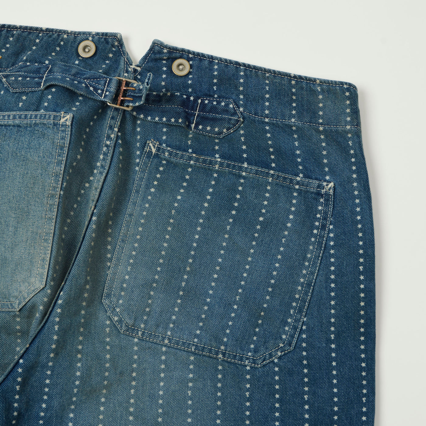 FULLCOUNT 1138 Star Wabash Workers Pants - Heavy Wash