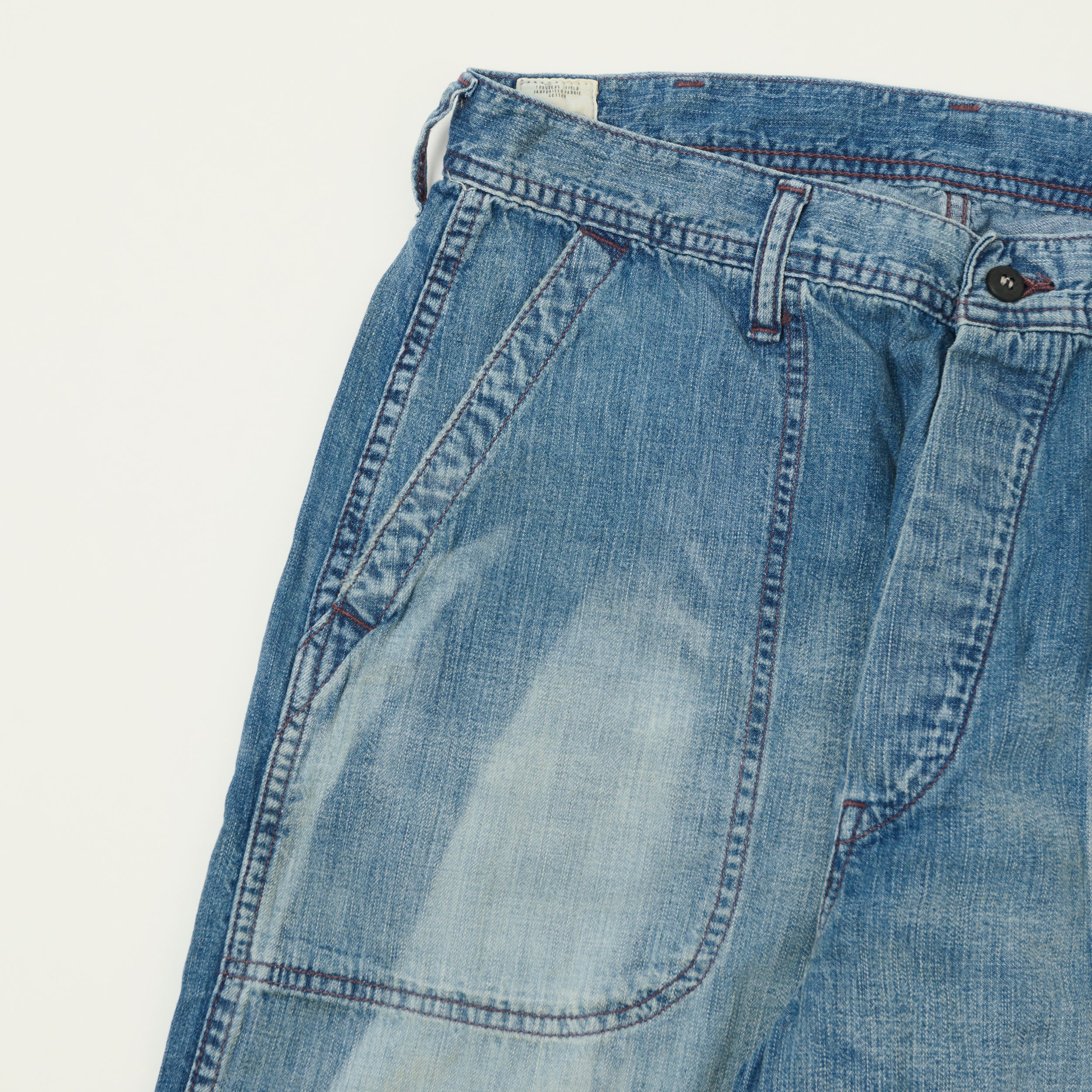 FULLCOUNT 1141 8oz Denim U.S. Navy Seamens Trousers - 'Master of Reality' Wash