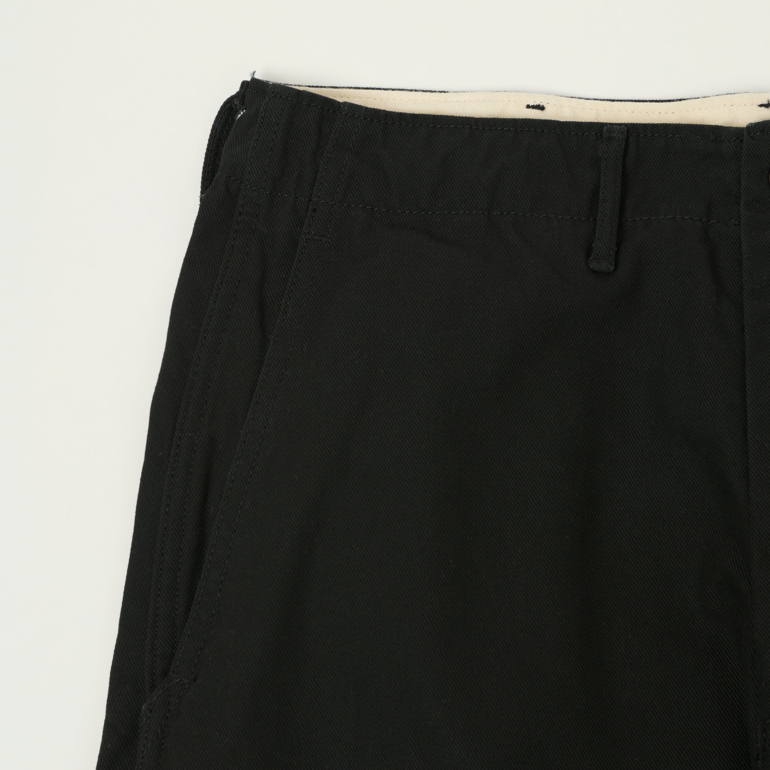 FULLCOUNT 1142 'Tough Dude' Mock Twist Trousers - Black
