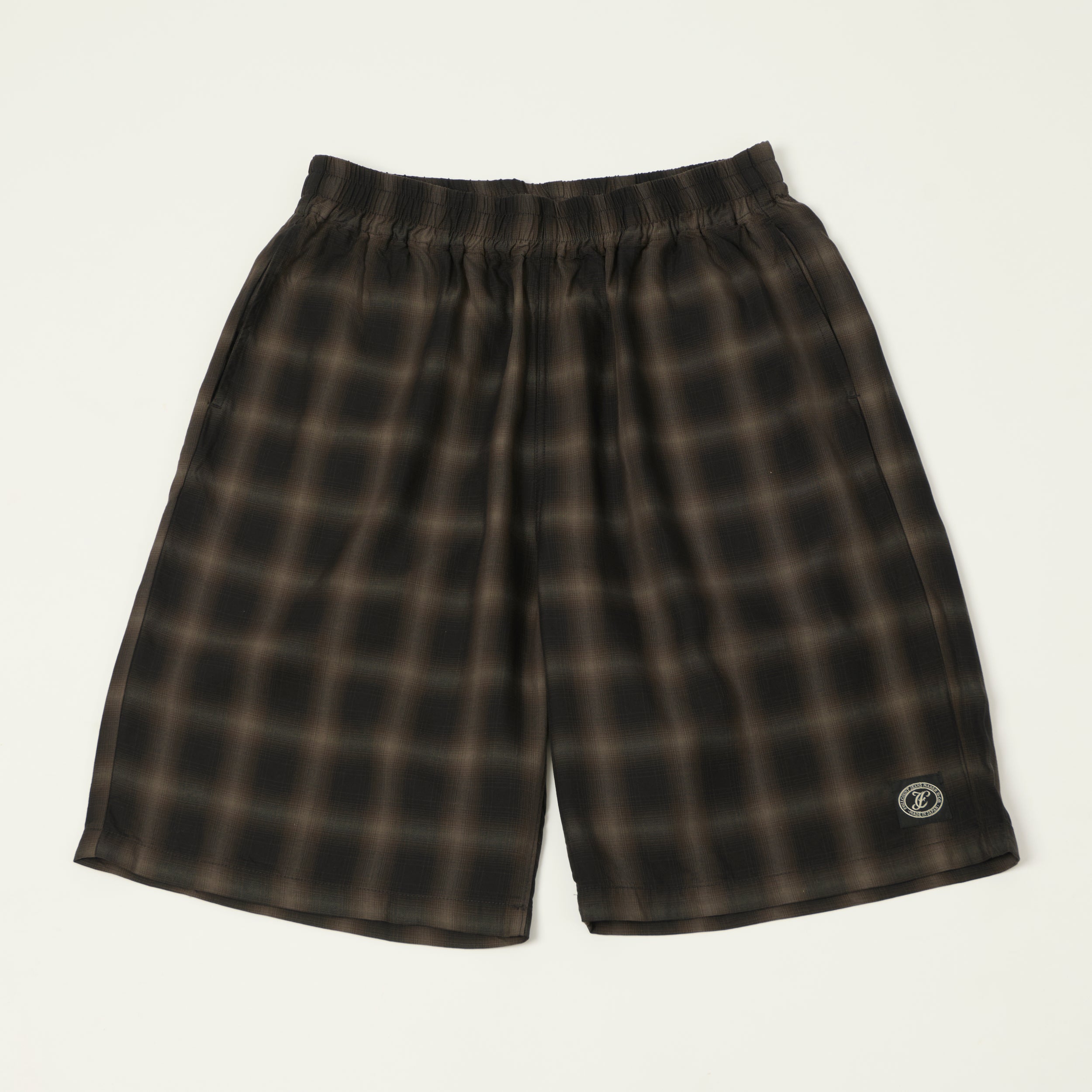 orSlow Linen Poplin Check New Yorker Shorts - Indigo Check – SON