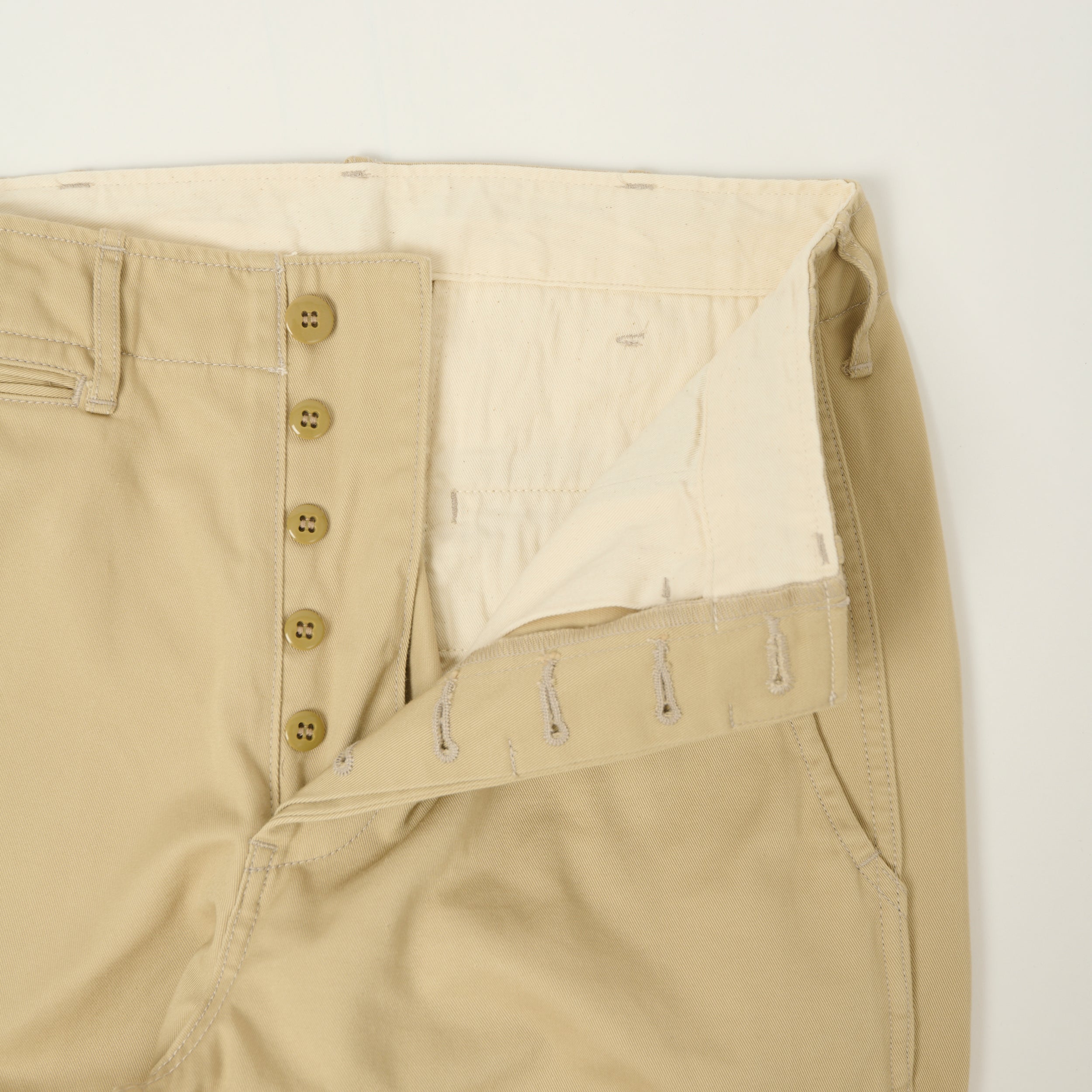 FULLCOUNT 1153 '41 Khaki' U.S Army Tapered Chino - Khaki