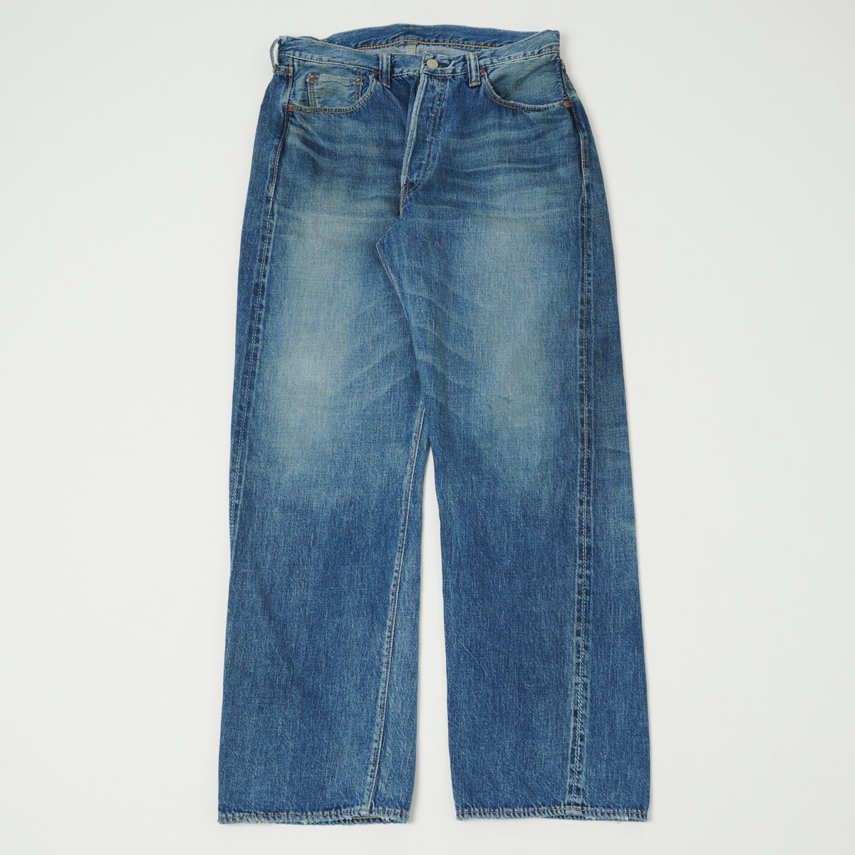 【IONSEOUL】Front Yoke Stone Washed Denim Pants 4JH475 FULLCOUNT_1341-