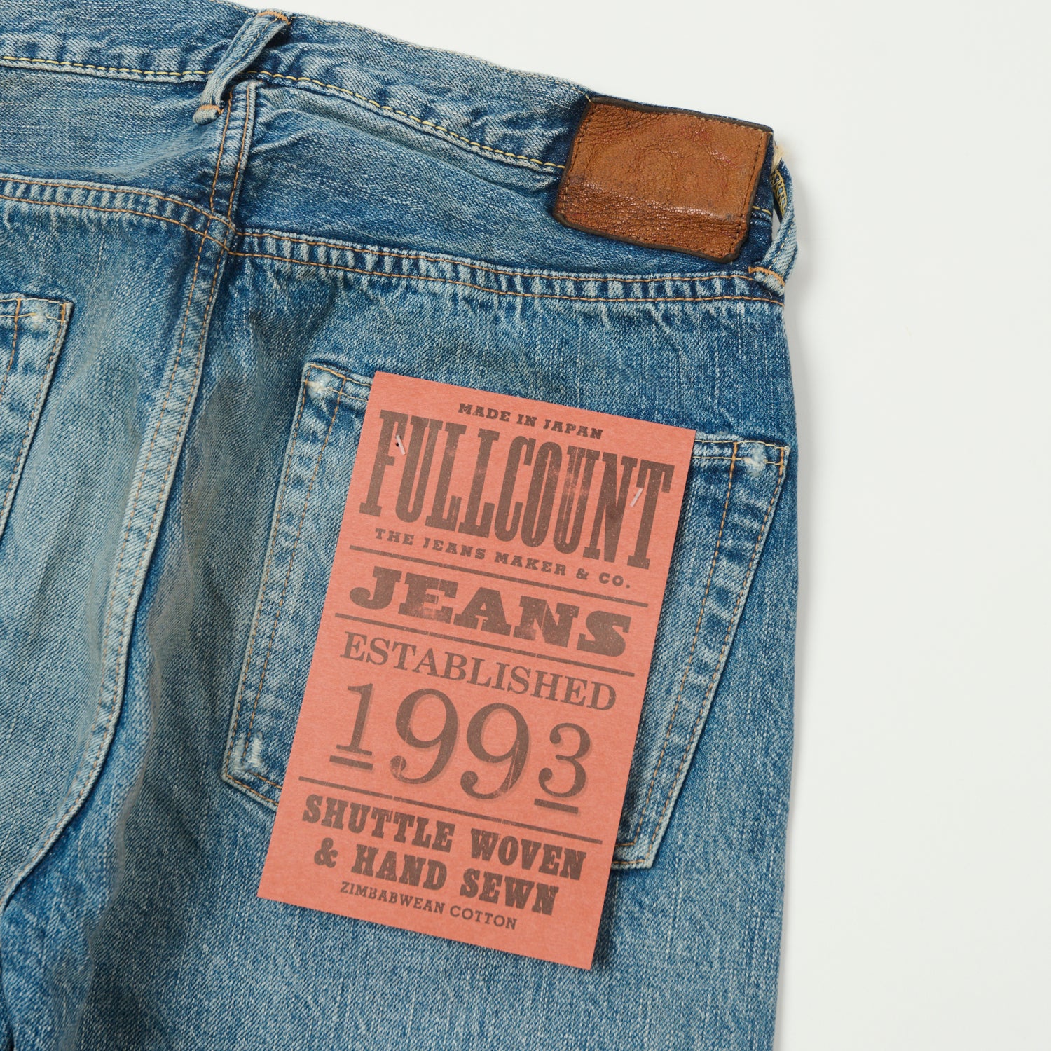 FULLCOUNT 1103 13.7oz Clean Straight Jean - 'Dartford' Wash