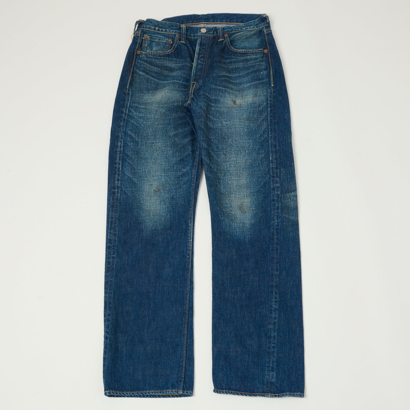 FULLCOUNT 1101 13.7oz Loose Straight Jean - 'More Than Real' Wash