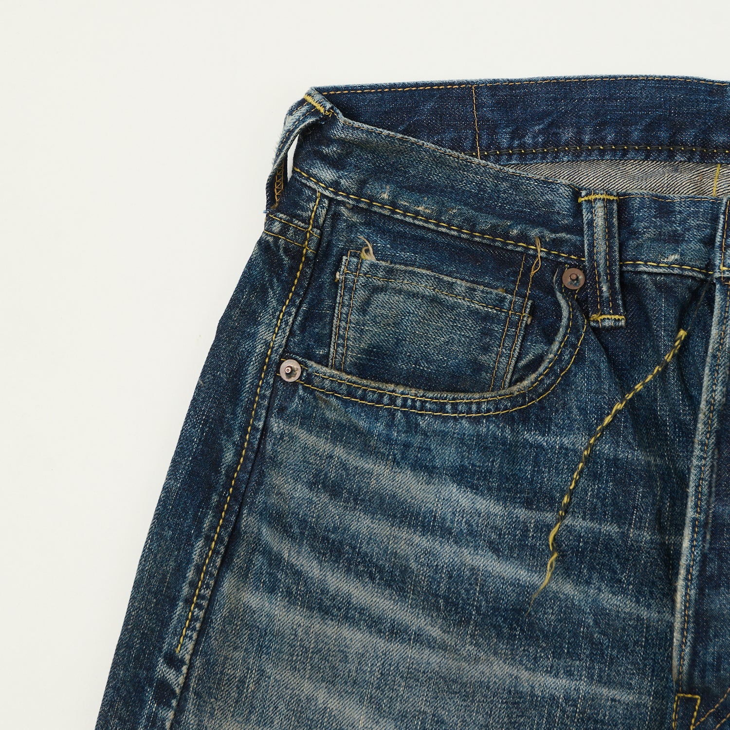 FULLCOUNT S0105 Wide Straight Jean - 'More Than Just Fear' Wash