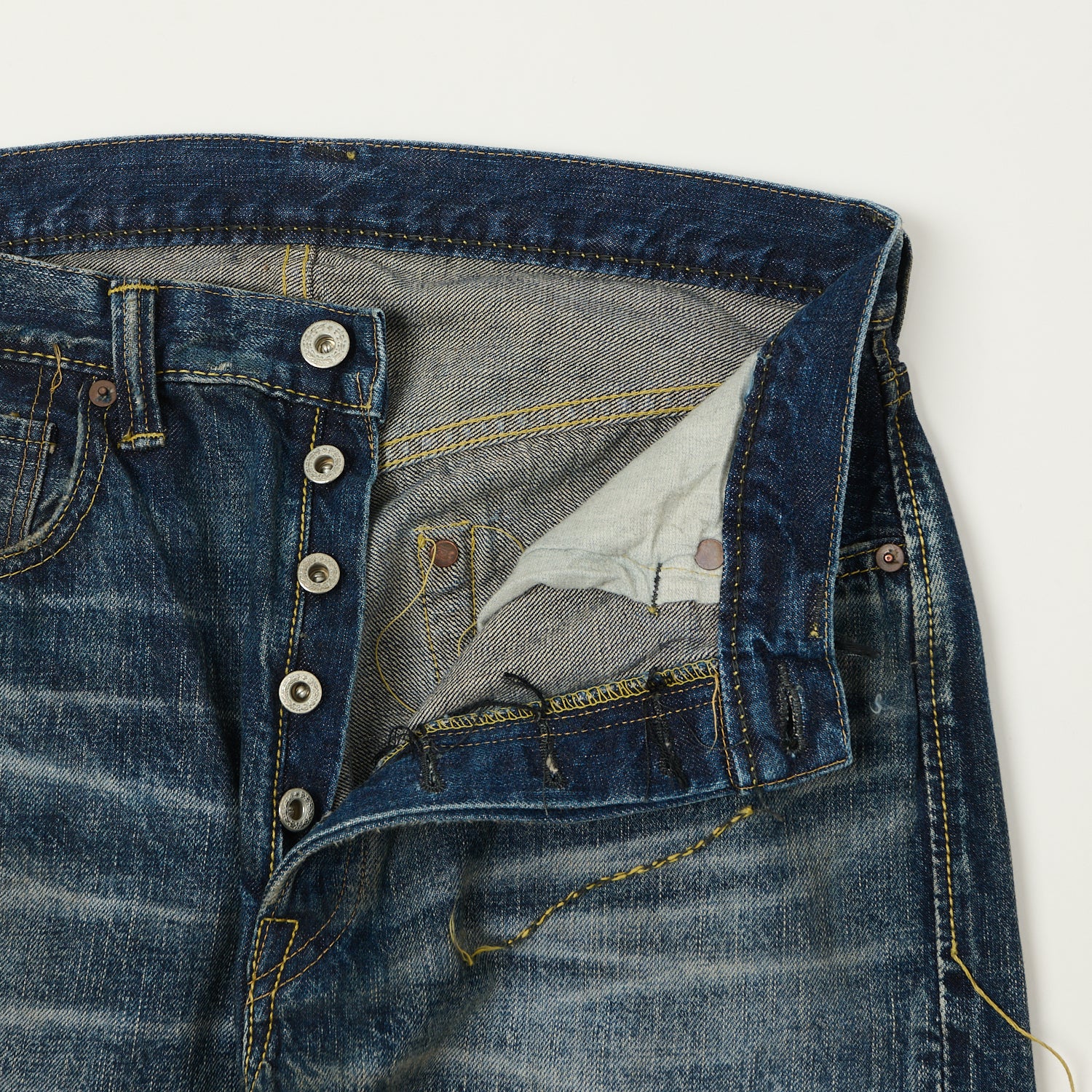 FULLCOUNT S0105 Wide Straight Jean - 'More Than Just Fear' Wash