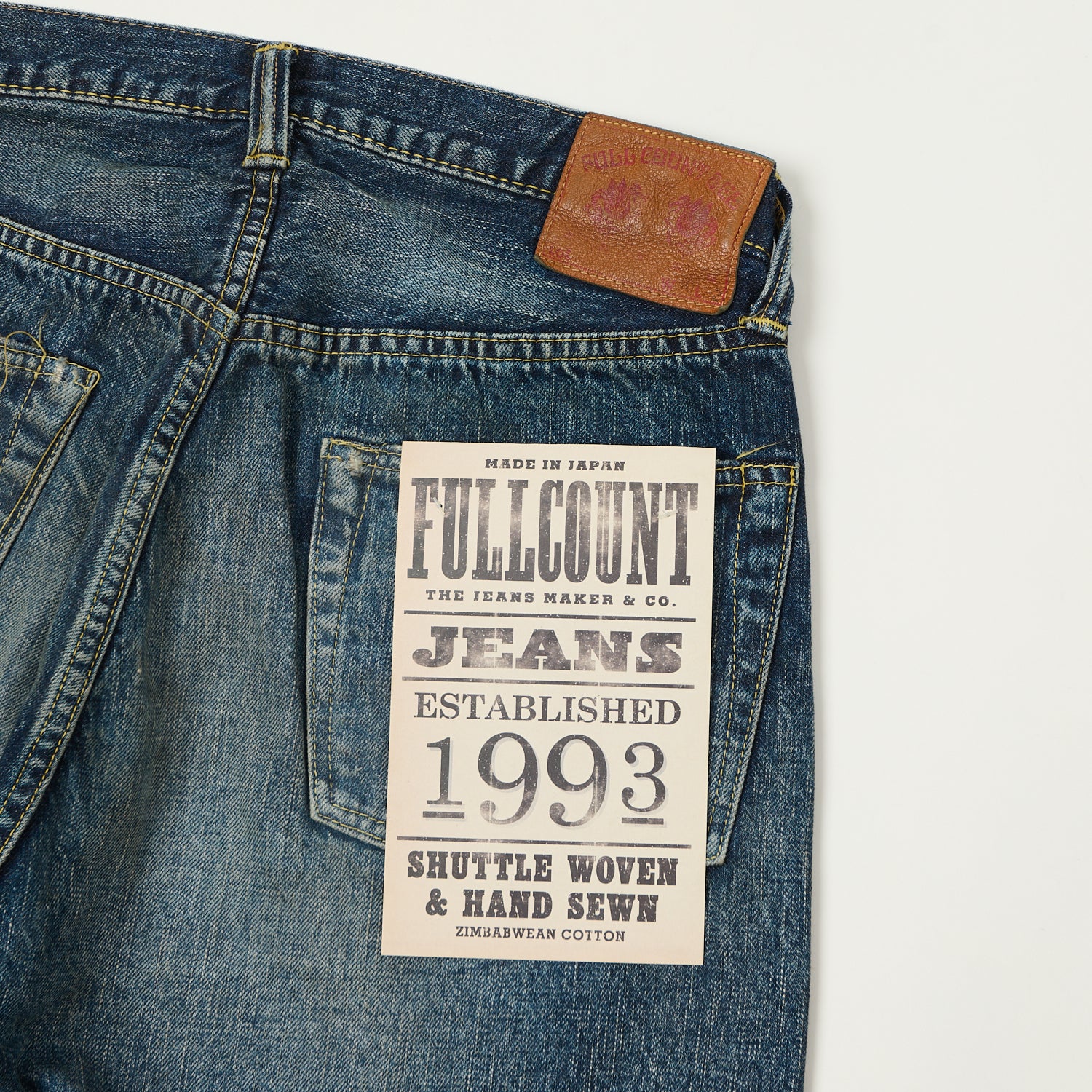 FULLCOUNT S0105 Wide Straight Jean - 'More Than Just Fear' Wash